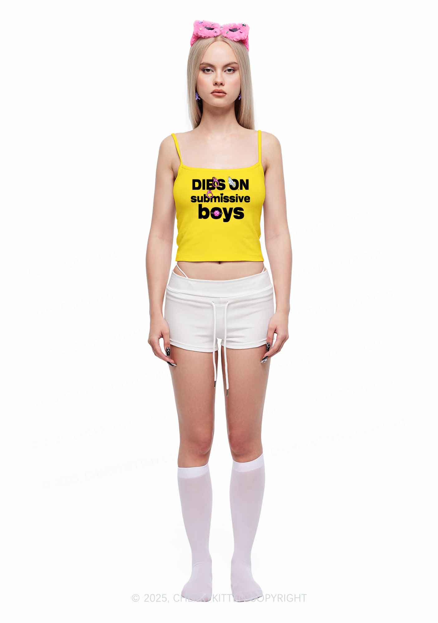 Dibs On S Boys Y2K Spaghetti Strap Cami Cherrykitten