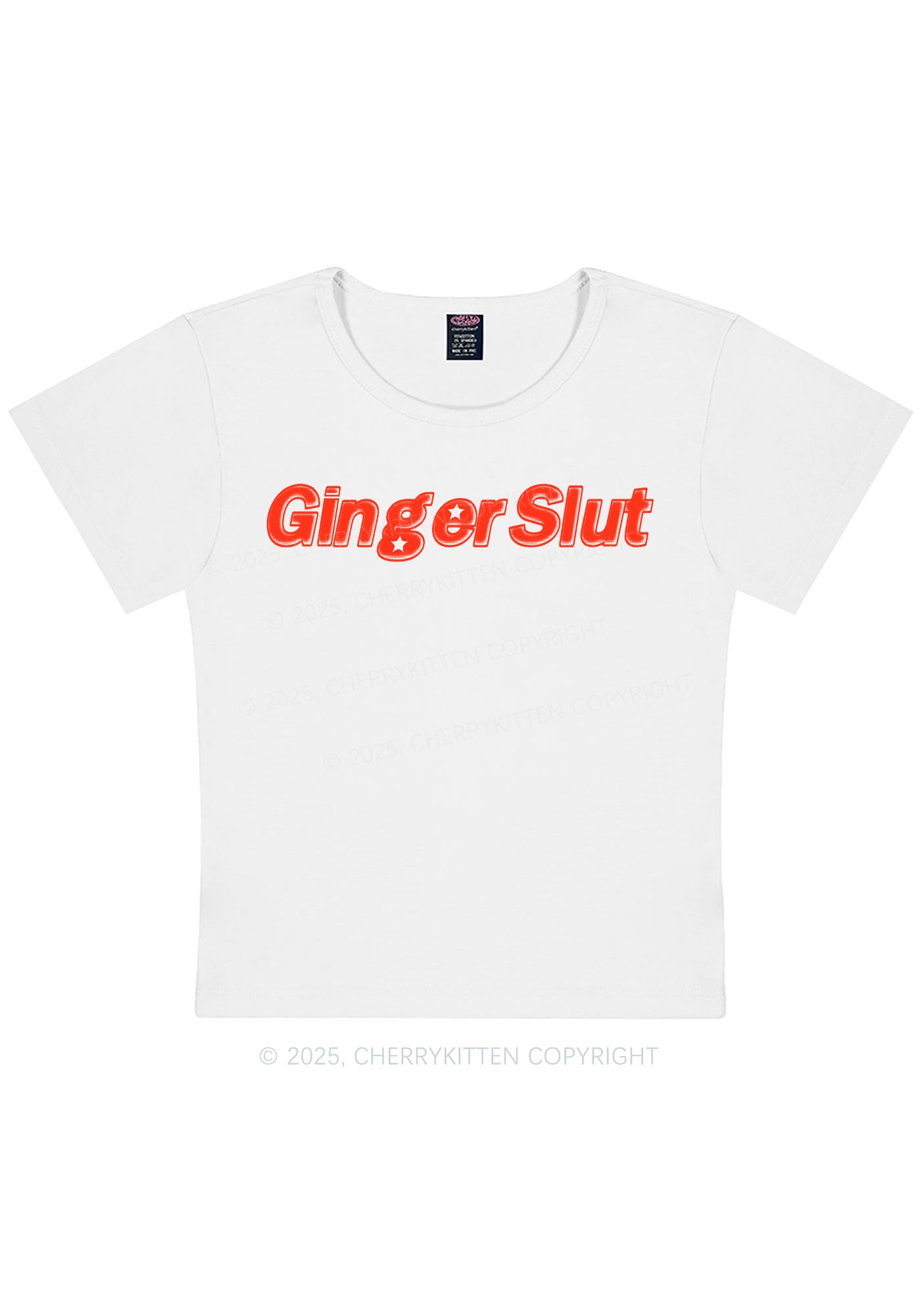 Ginger Slxt Y2K Baby Tee Cherrykitten