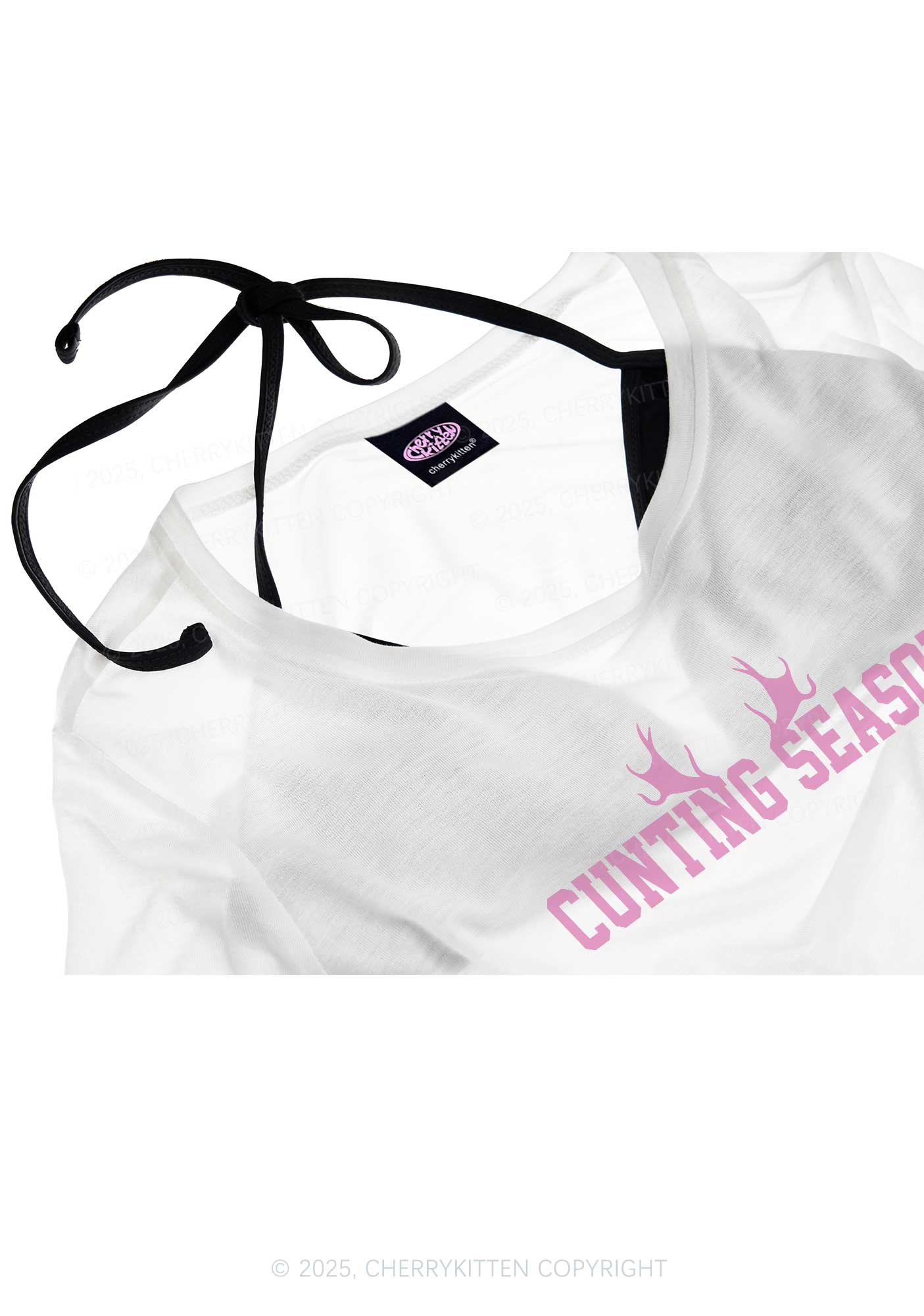Cunting Season Y2K Sheer Boyfriend Tee Cherrykitten