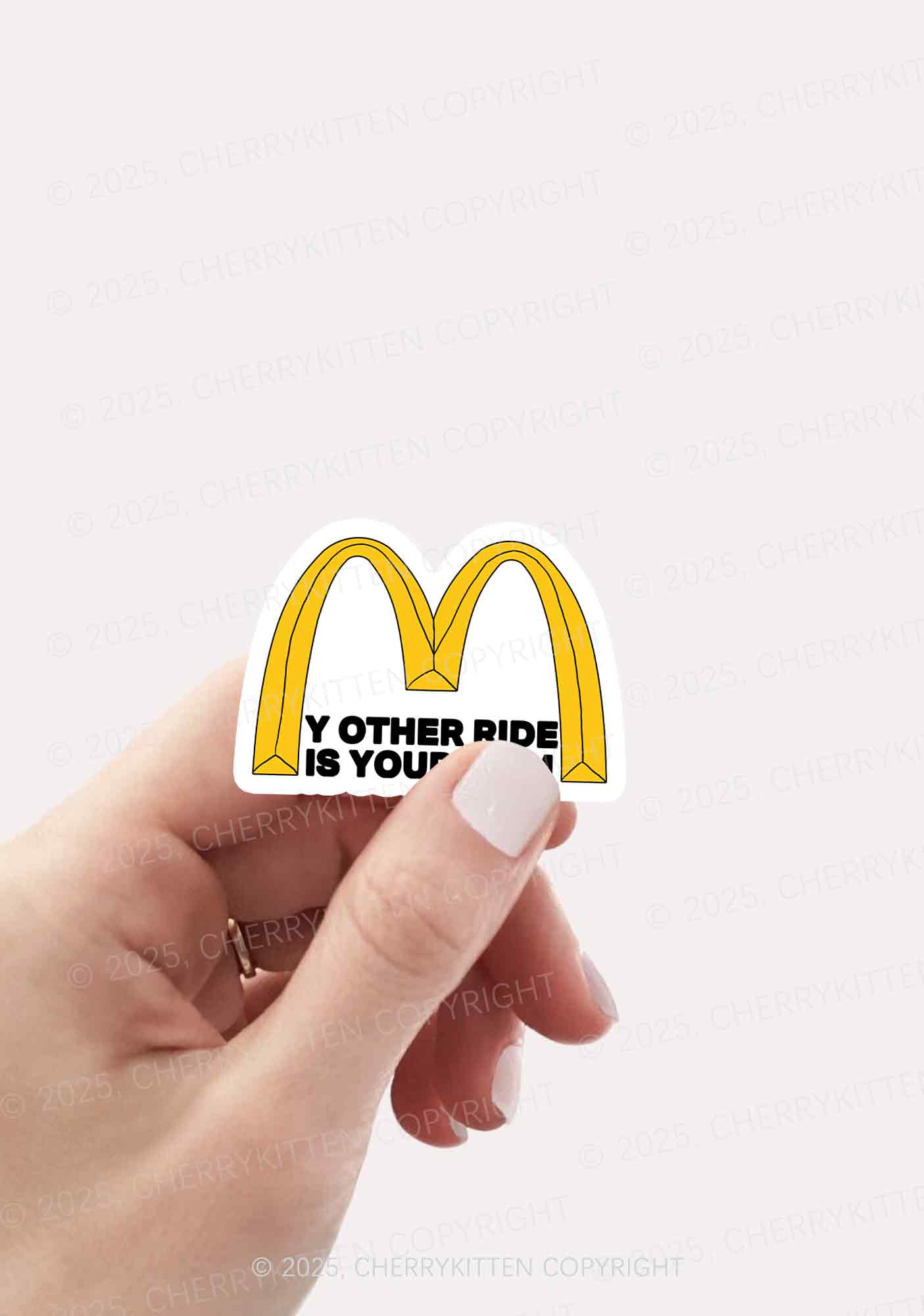 Ride Your Mom 1Pc Y2K Sticker Cherrykitten