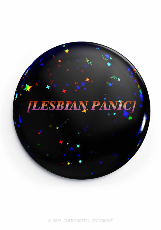 Lesbian Panic Pride 1Pc Y2K Pin Badge Cherrykitten