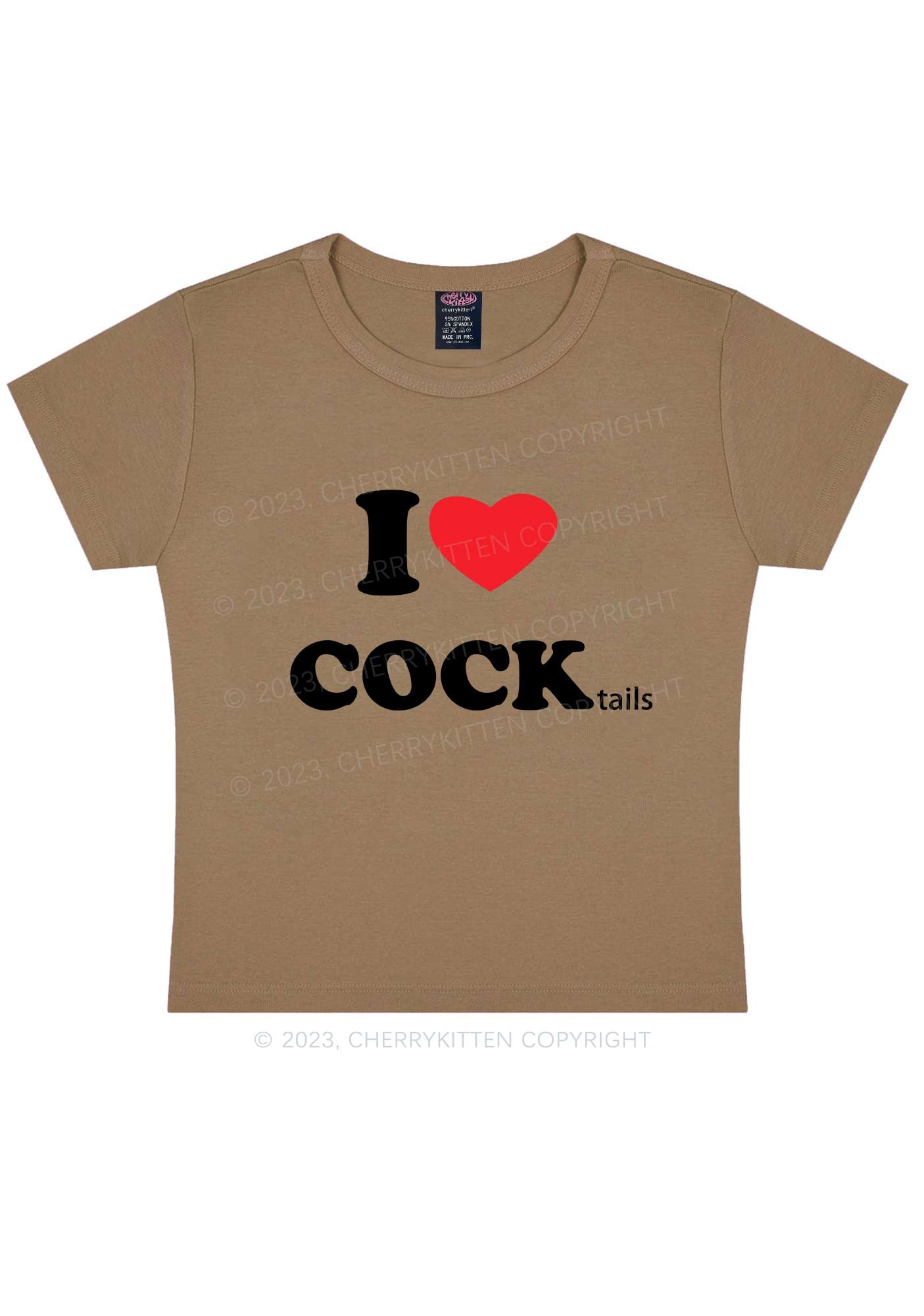 I Love Cocktails Y2K Baby Tee