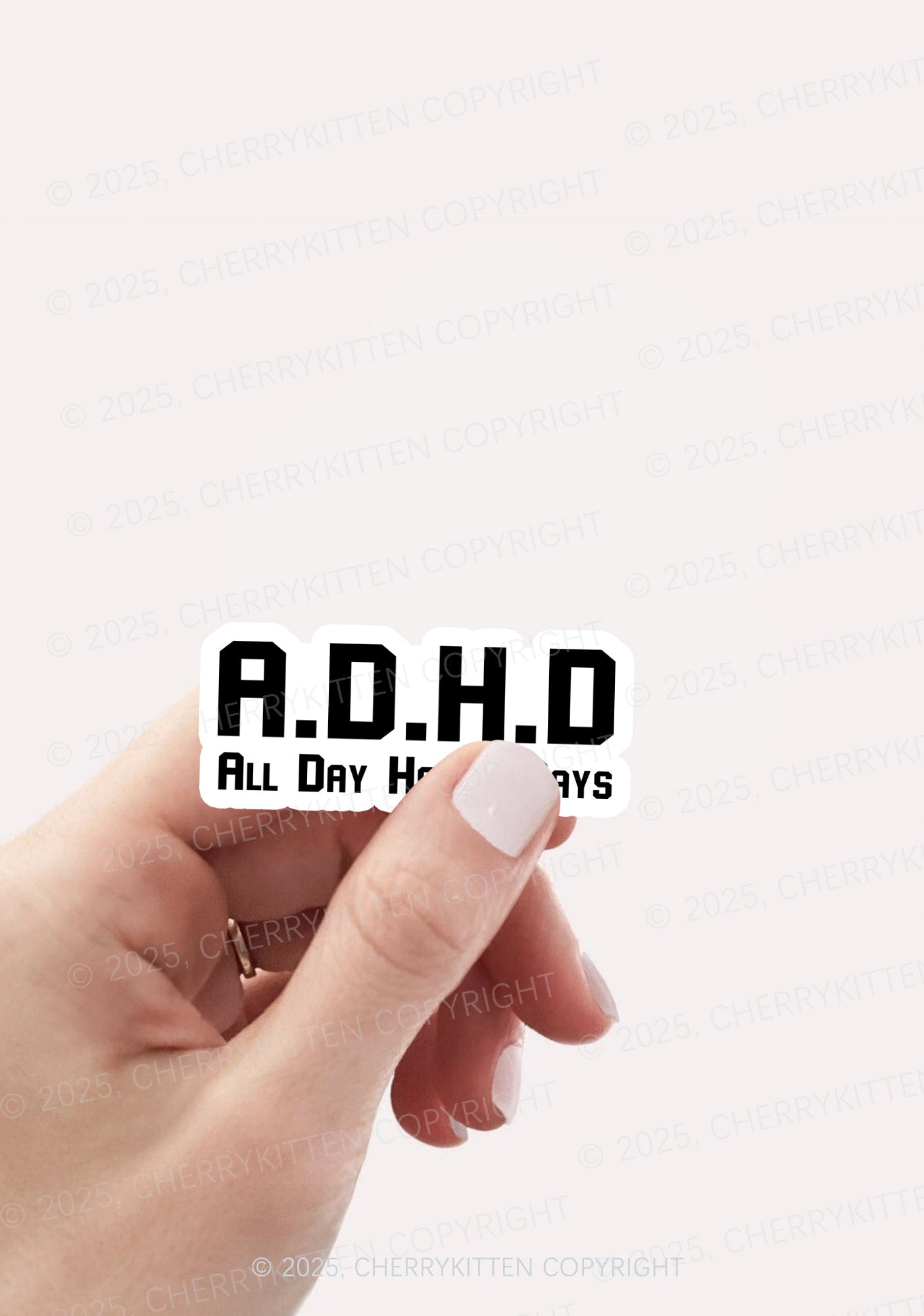 All Day Happy Days 1Pc Y2K Sticker Cherrykitten