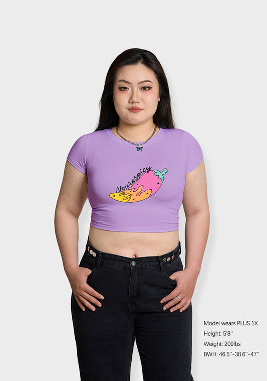 Curvy Neurospicy Colored Chili Baby Tee