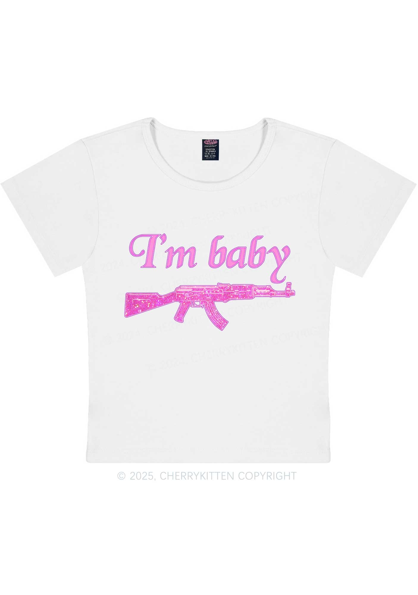 I Am Baby Y2K Baby Tee Cherrykitten