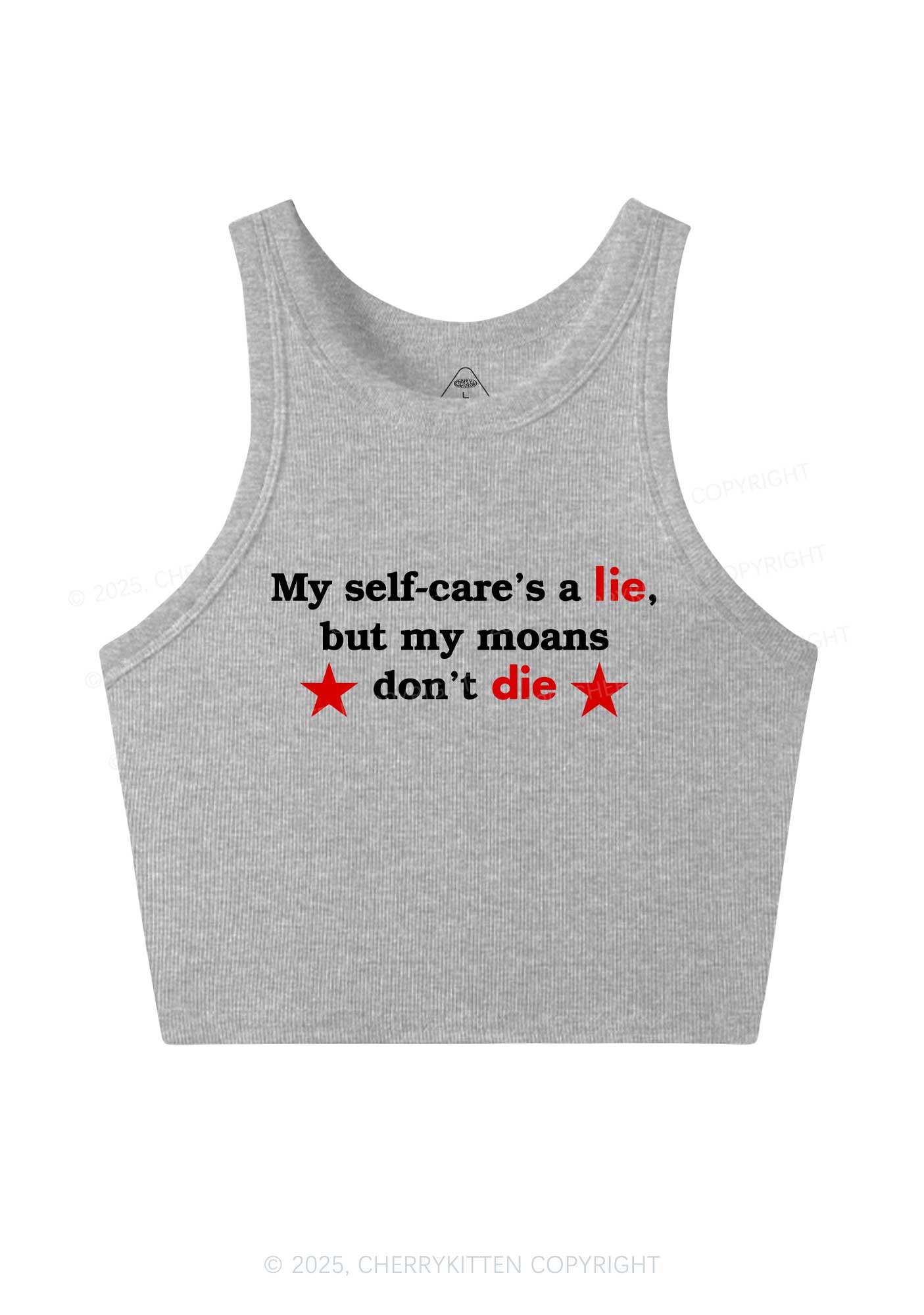 My Moans Dont Die Y2K Crop Tank Top Cherrykitten