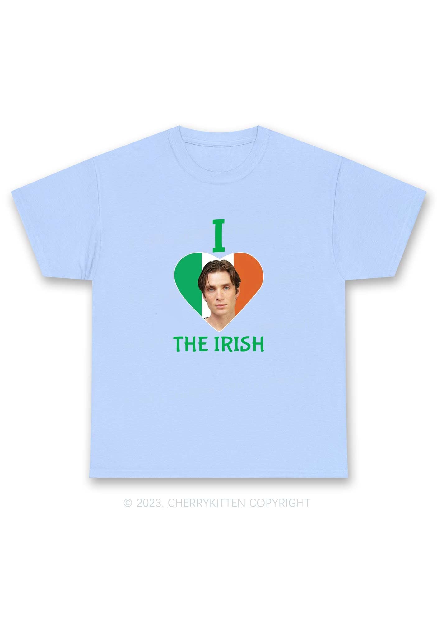 I Love The Irish Custom Photo St Patricks Y2K Chunky Shirt Cherrykitten