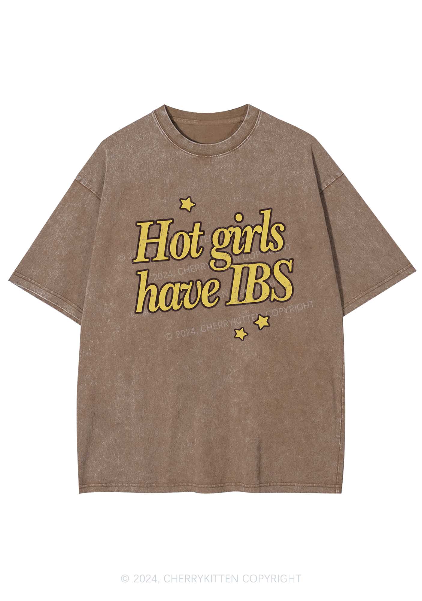 Hot Girls Have IBS Y2K Washed Tee Cherrykitten