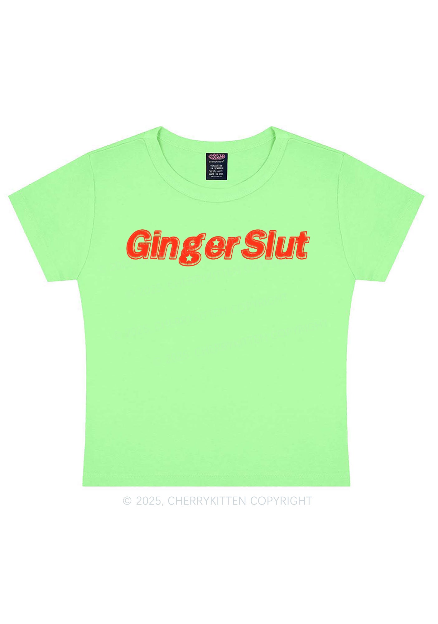 Ginger Slxt Y2K Baby Tee Cherrykitten