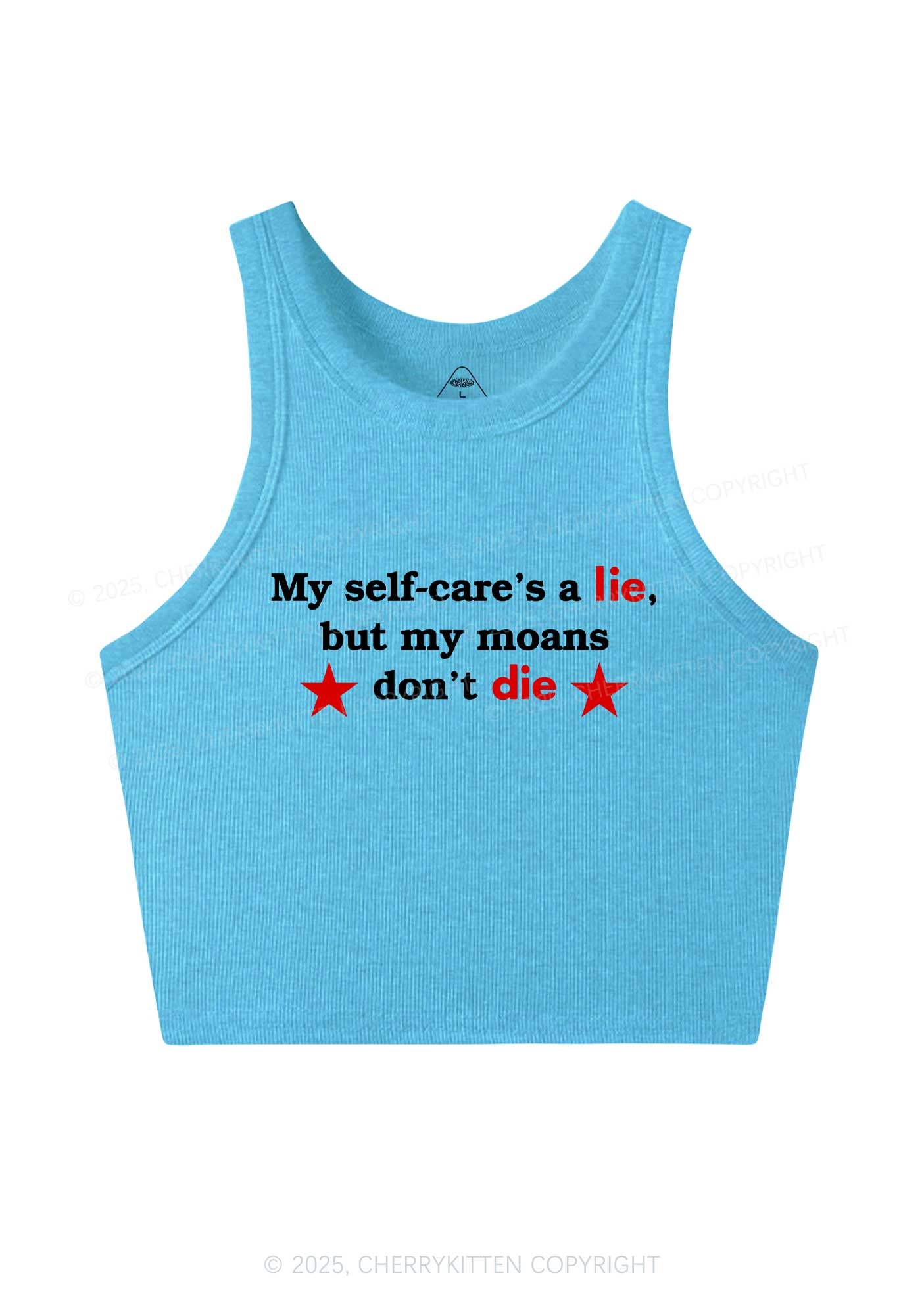 My Moans Dont Die Y2K Crop Tank Top Cherrykitten