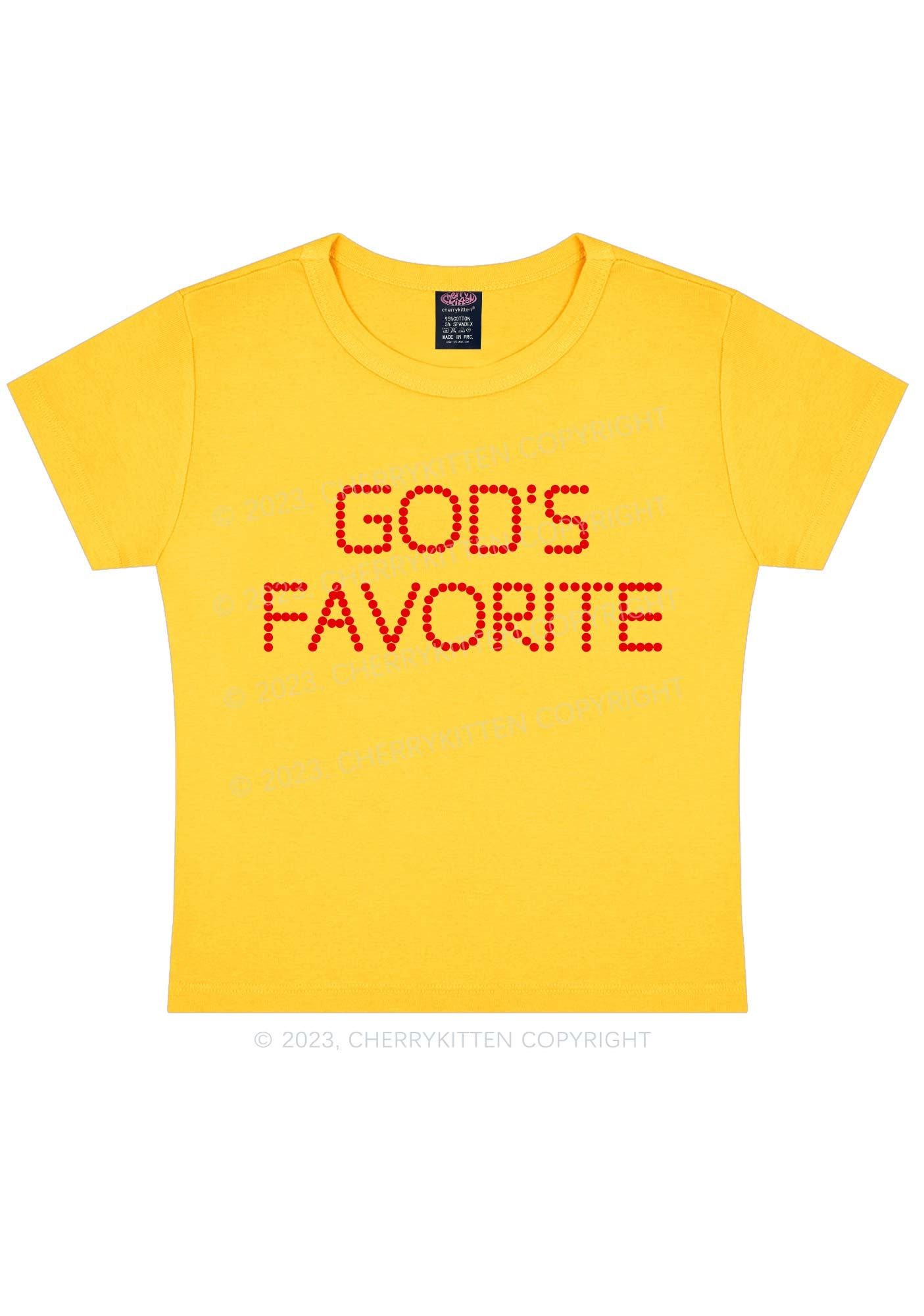 God's Favorite Y2k Baby Tee