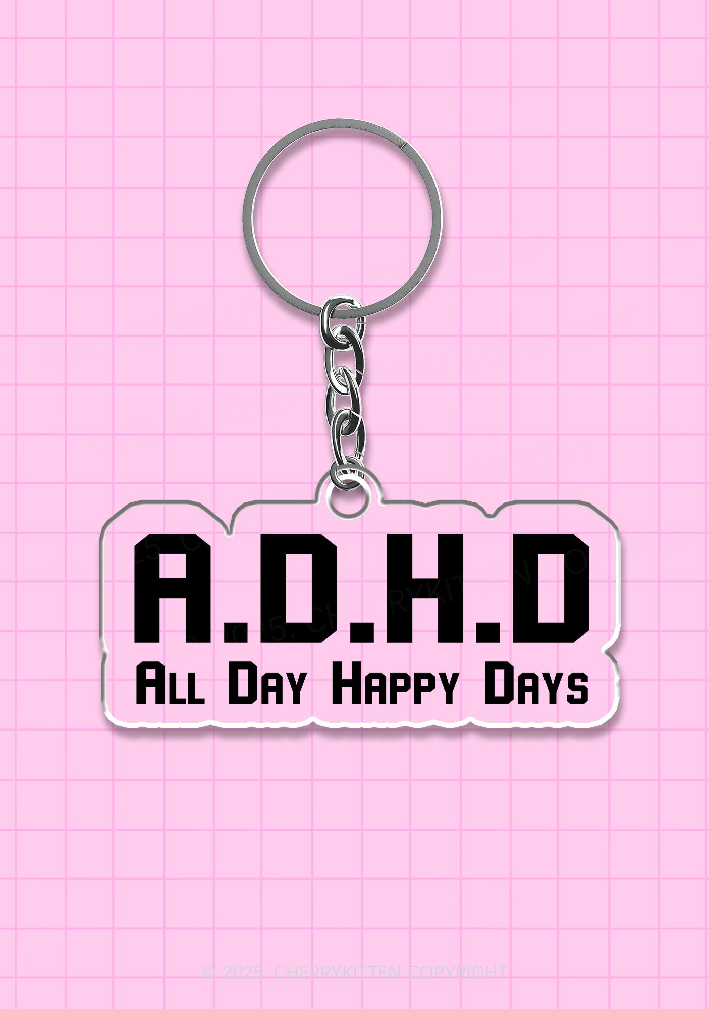 All Day Happy Days 1Pc Y2K Keychain Cherrykitten