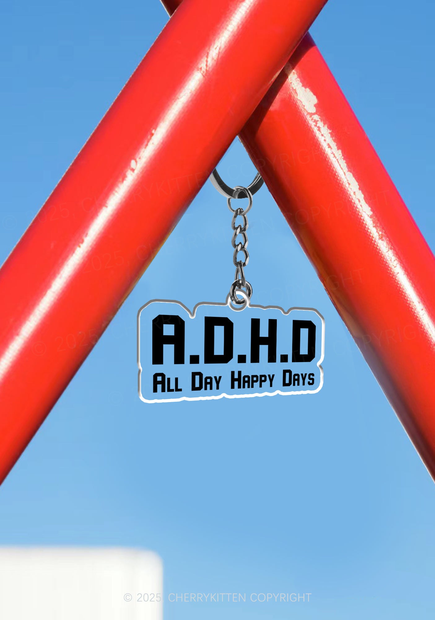 All Day Happy Days 1Pc Y2K Keychain Cherrykitten