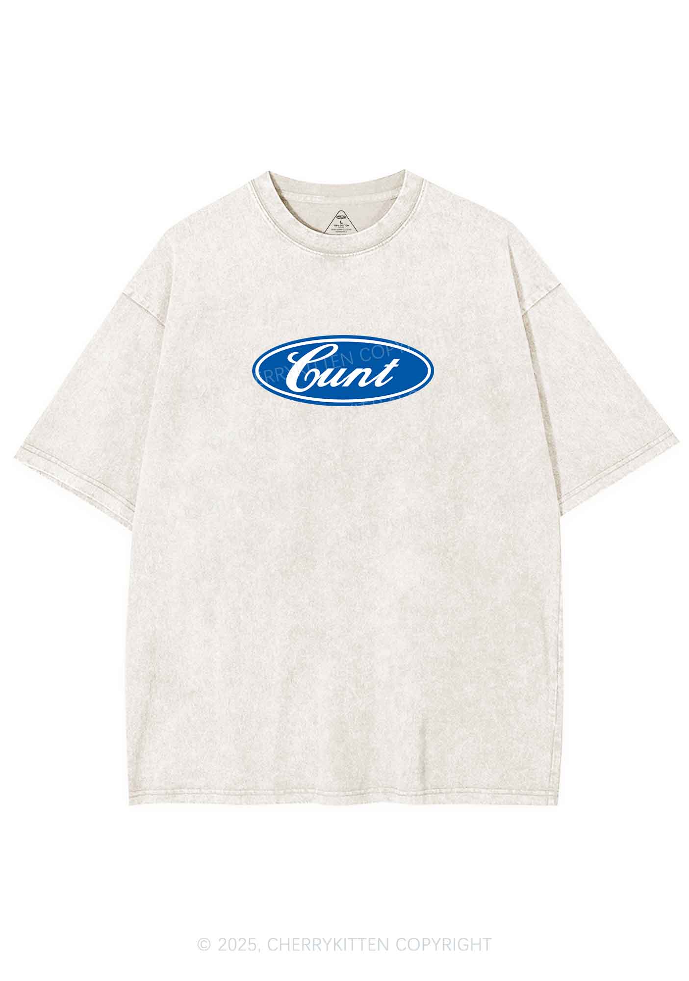 Oval Cxxt Y2K Shirts Washed Tee Cherrykitten