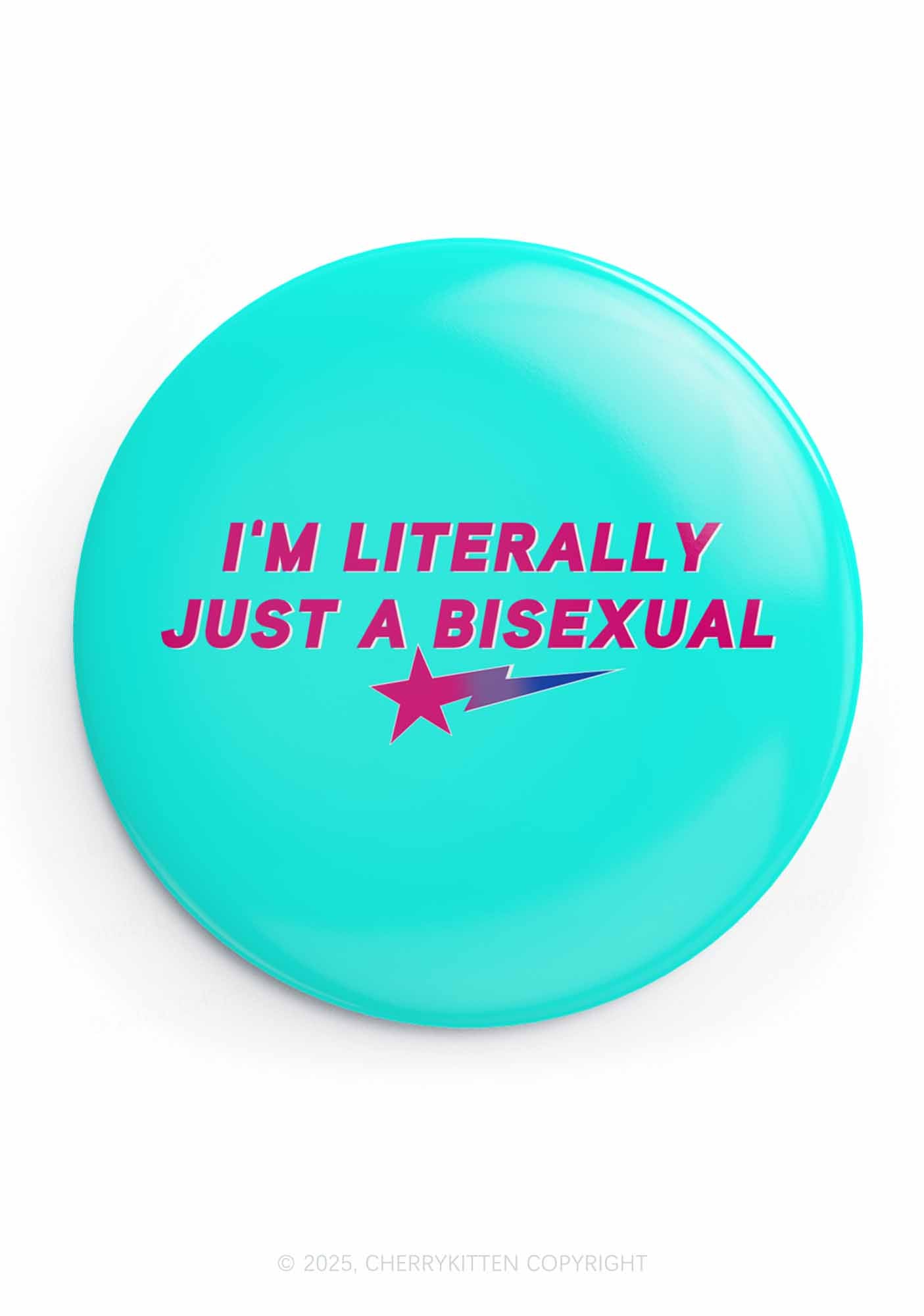 Just A Bisexual Pride 1Pc Y2K Pin Badge Cherrykitten
