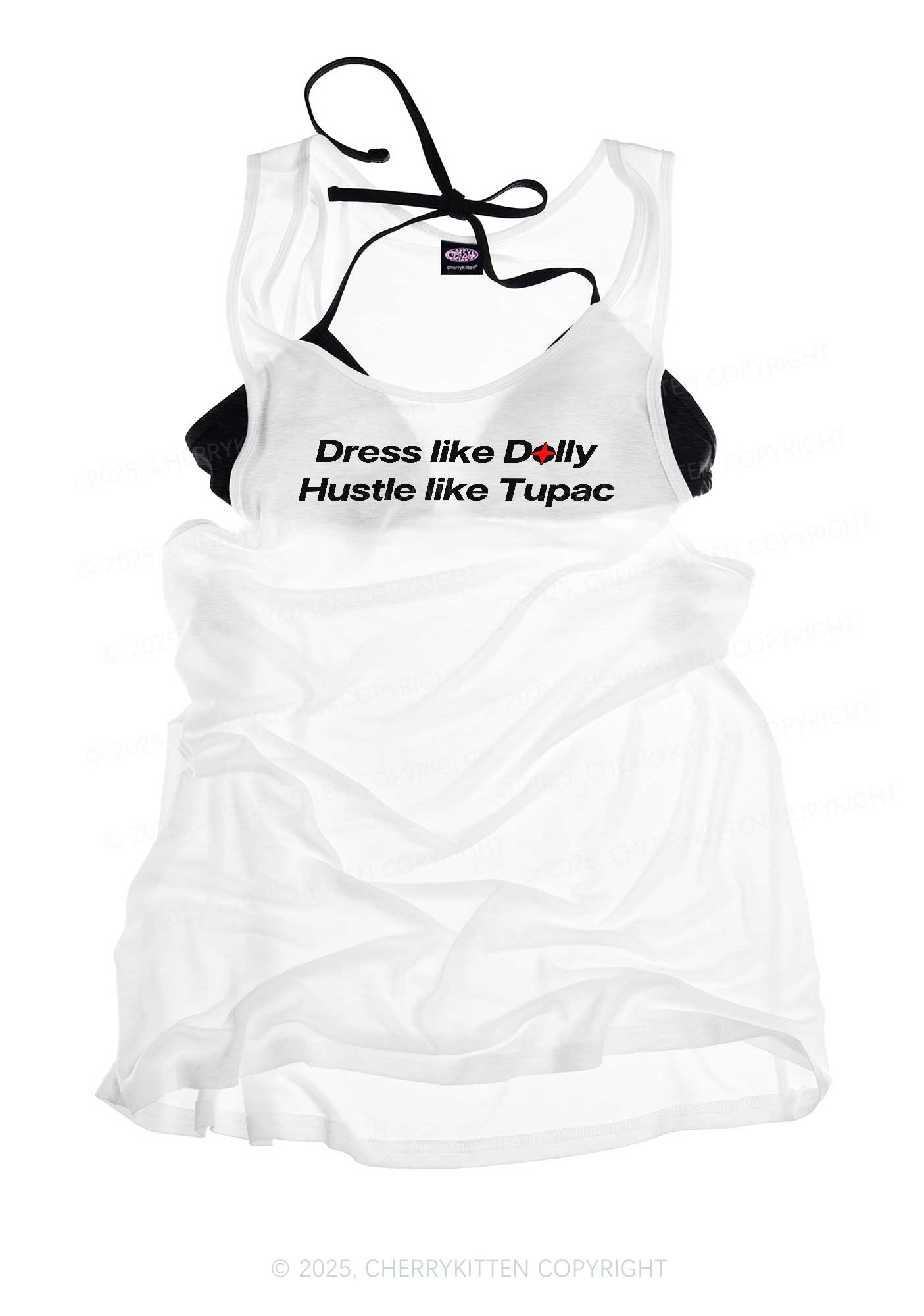 Dress Like Doll Y2K Sheer Boyfriend Tank Cherrykitten
