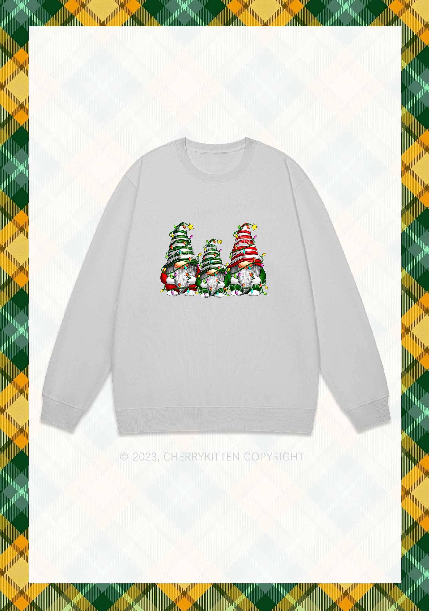 Christmas Dwarfs Y2K Sweatshirt Cherrykitten