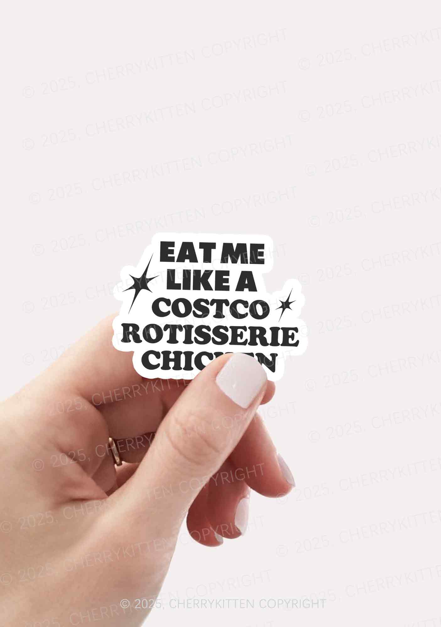 Eat Me Like Chicken Y2K Sticker Cherrykitten