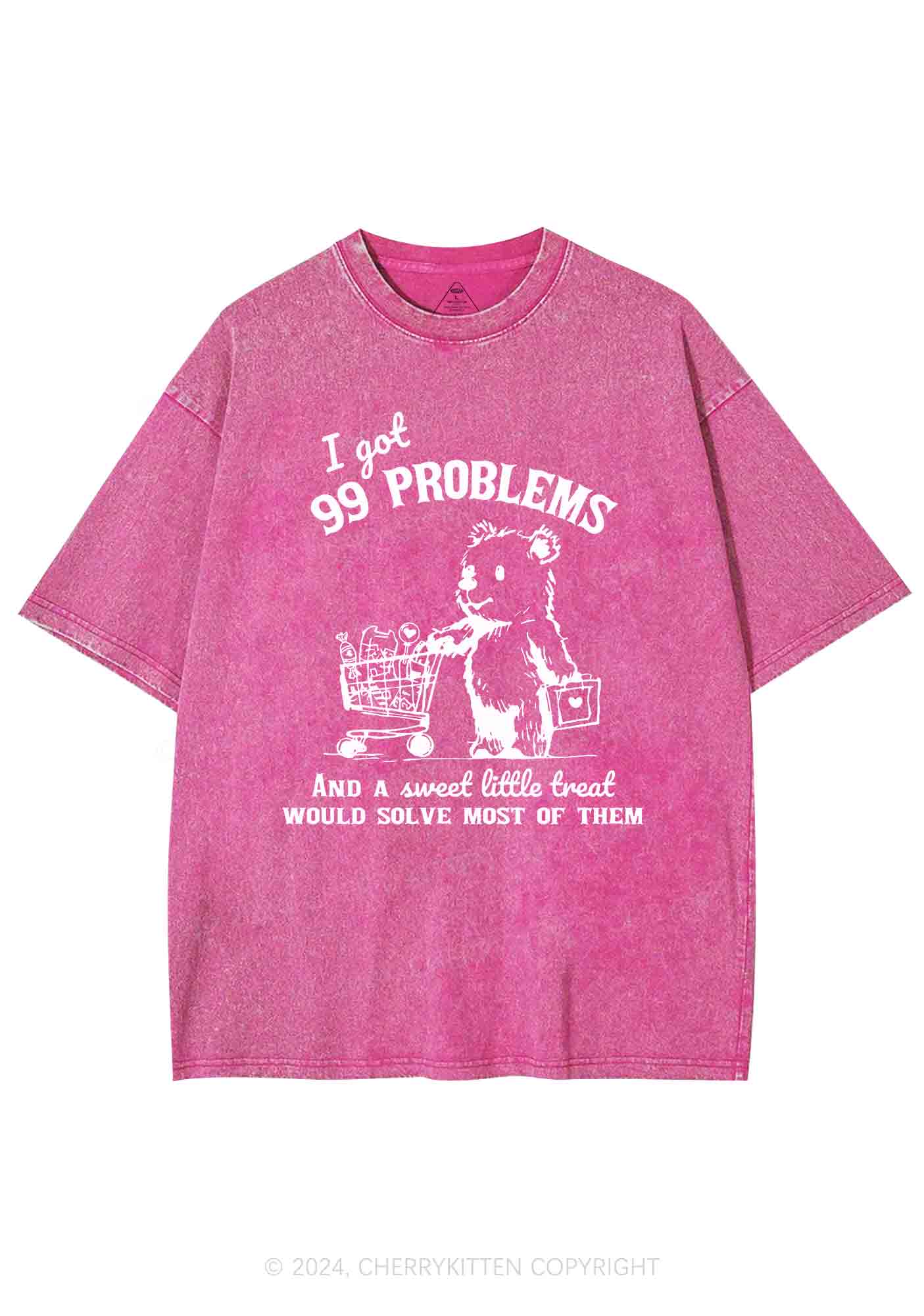 Ninety-nine Poblems Y2K Washed Tee Cherrykitten