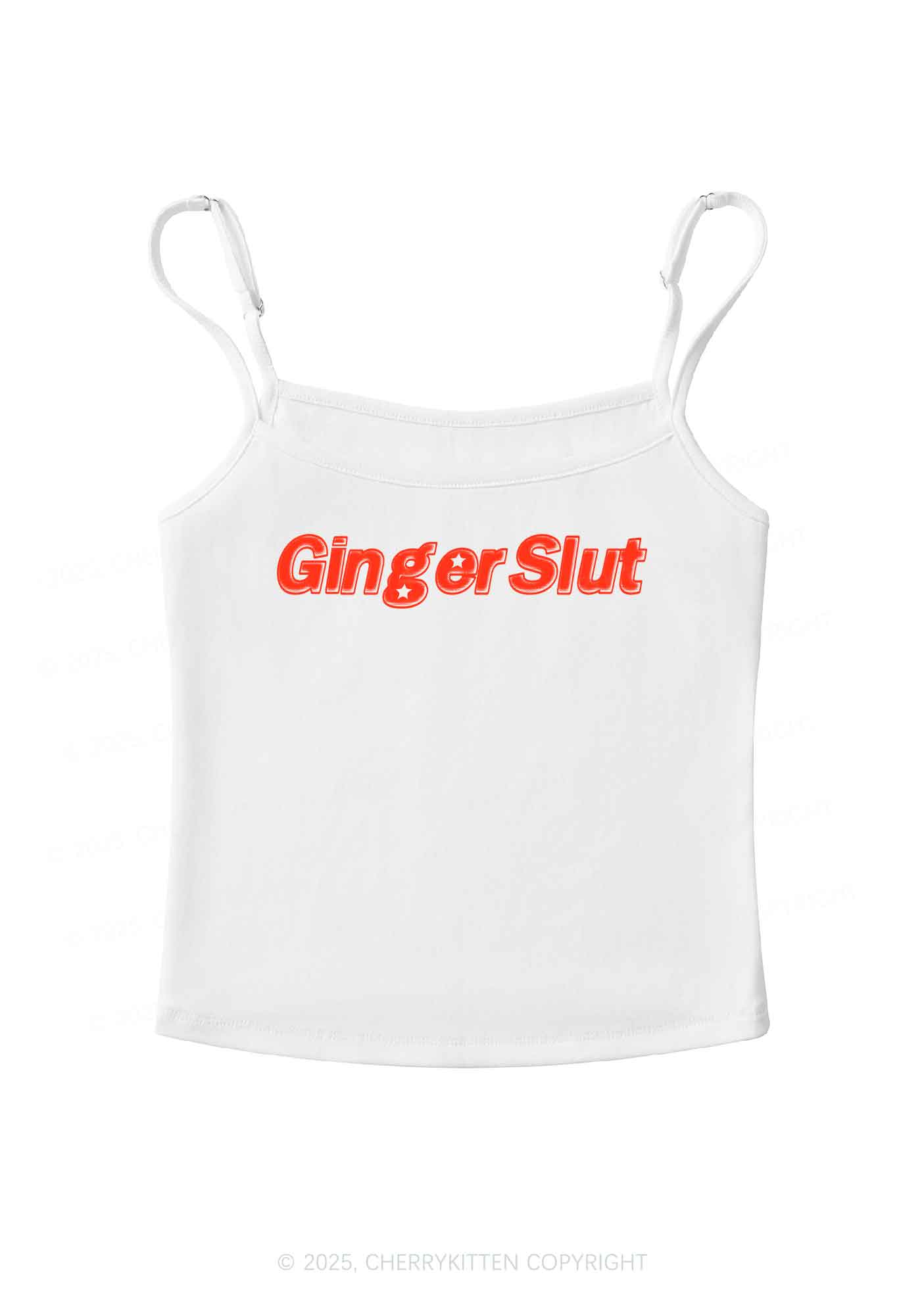 Ginger Slxt Y2K Spaghetti Strap Cami Cherrykitten