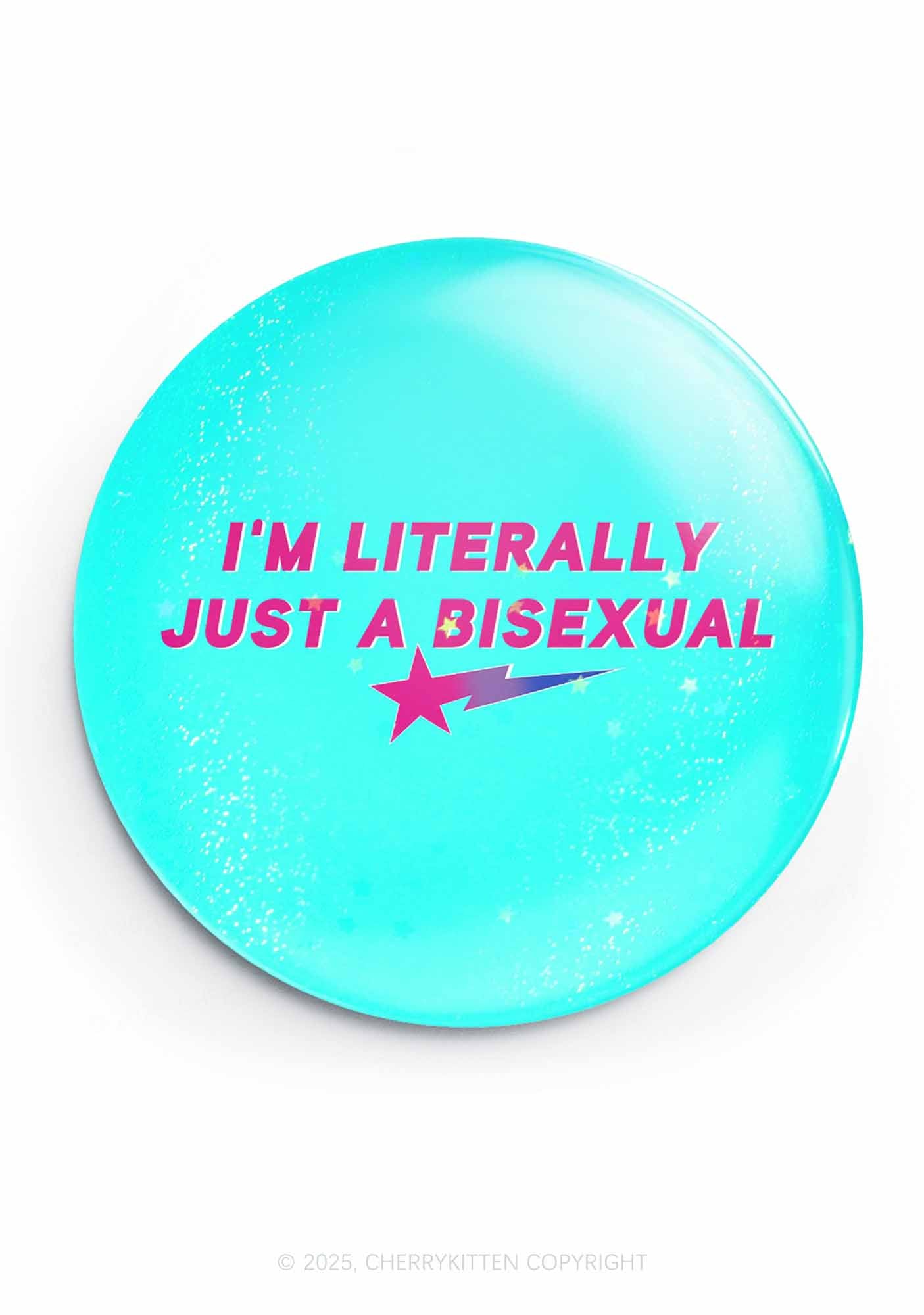 Just A Bisexual Pride 1Pc Y2K Pin Badge Cherrykitten