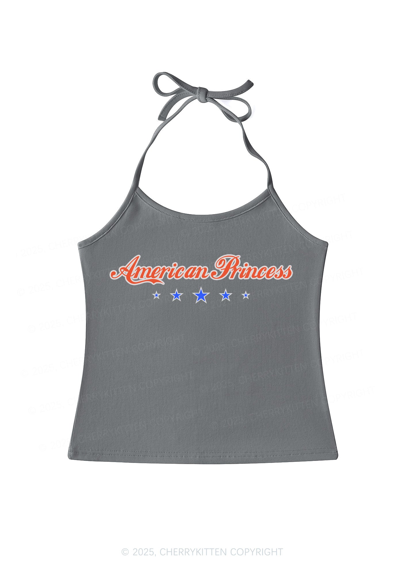 American Princess Y2K Halter Neck Cami Cherrykitten