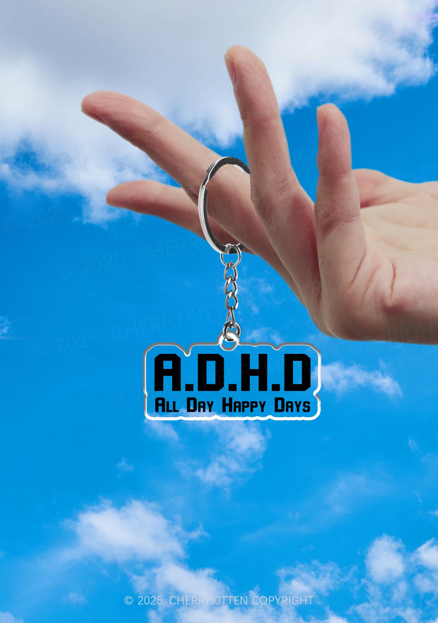 All Day Happy Days 1Pc Y2K Keychain Cherrykitten