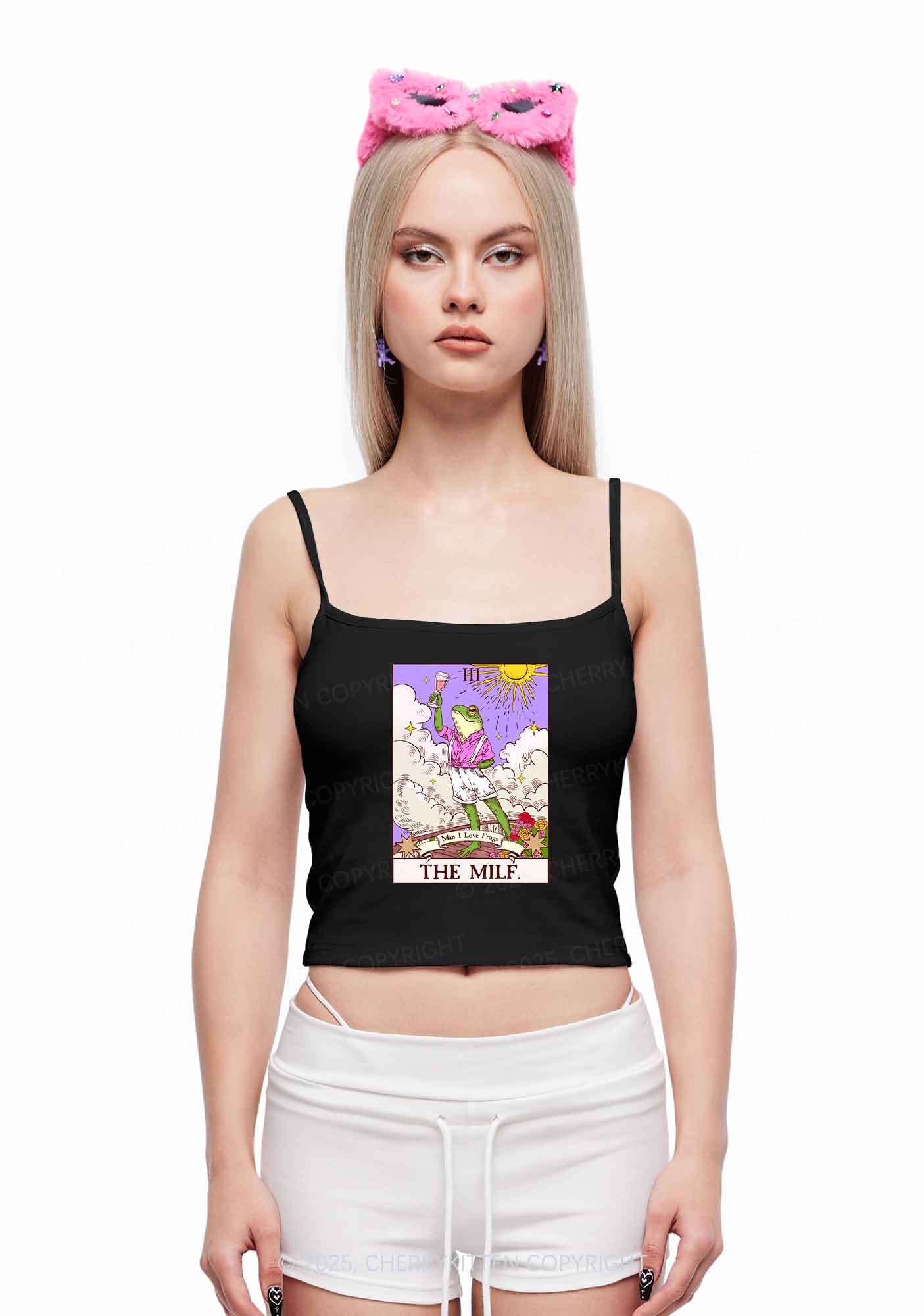 The Mxxf Frog Y2K Spaghetti Strap Cami Cherrykitten