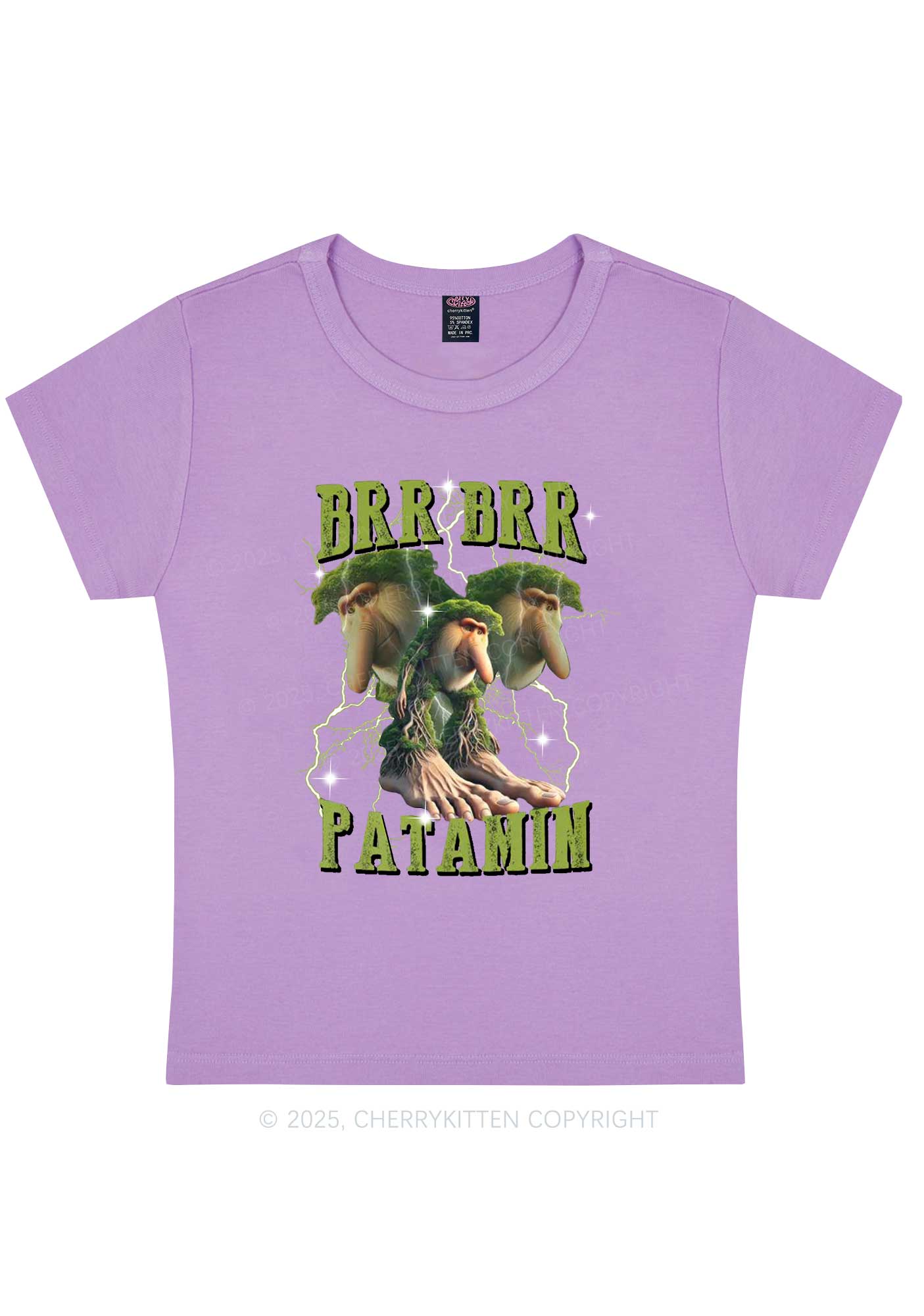 Brr Brr Patapim Italian Brainrot Shirt Y2K Baby Tee Cherrykitten