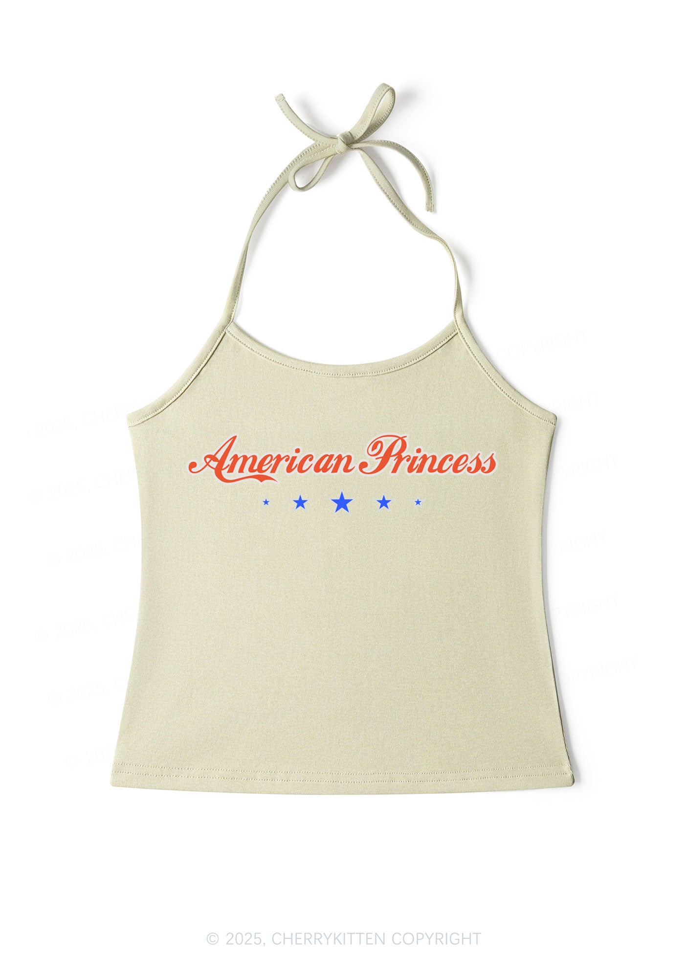 American Princess Y2K Halter Neck Cami Cherrykitten