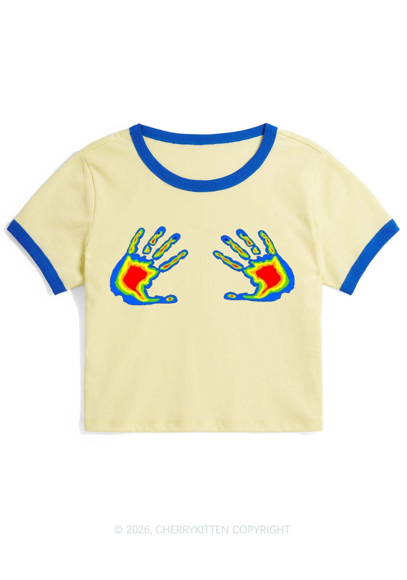 Thermal Hands Y2K Ringer Tee Cherrykitten