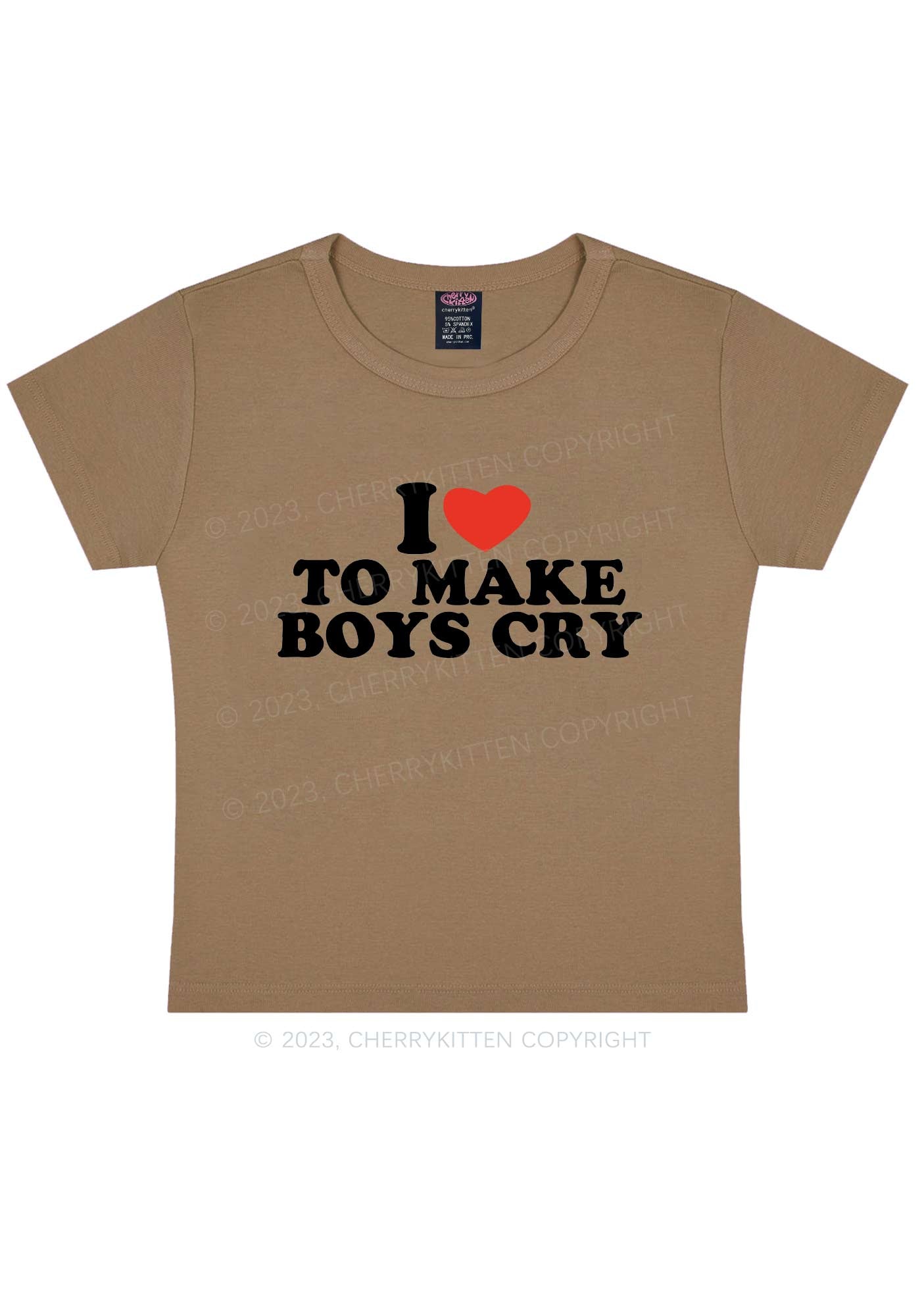 Love To Make Boys Cry Y2k Baby Tee