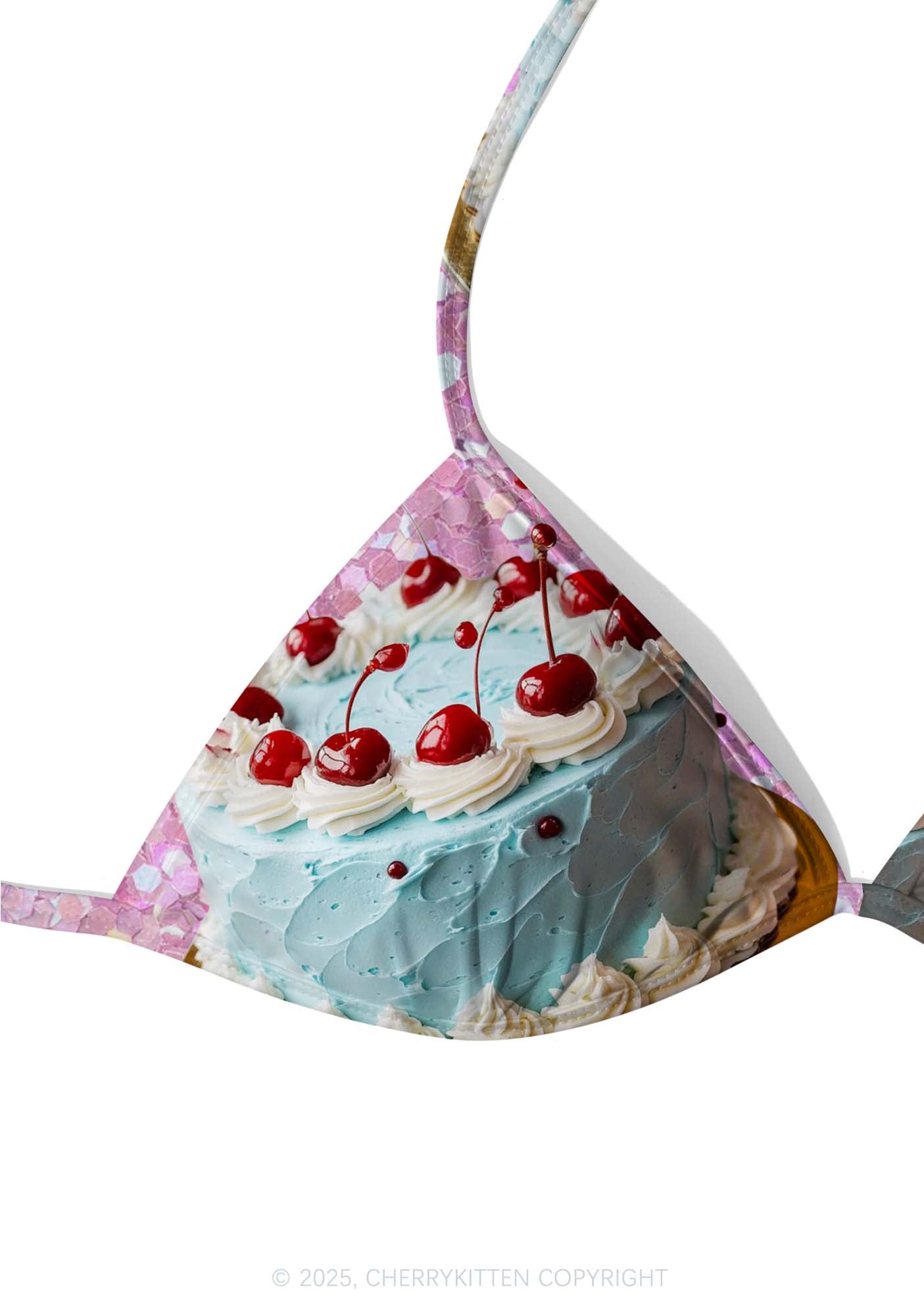 Cherry Cake Y2K Print Bikini Set Cherrykitten