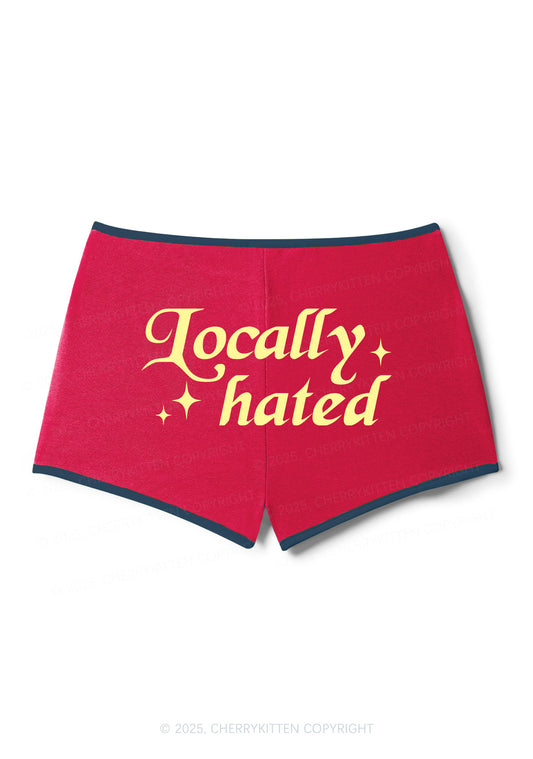 Locally Hated Y2K Contrast Mini Shorts Cherrykitten