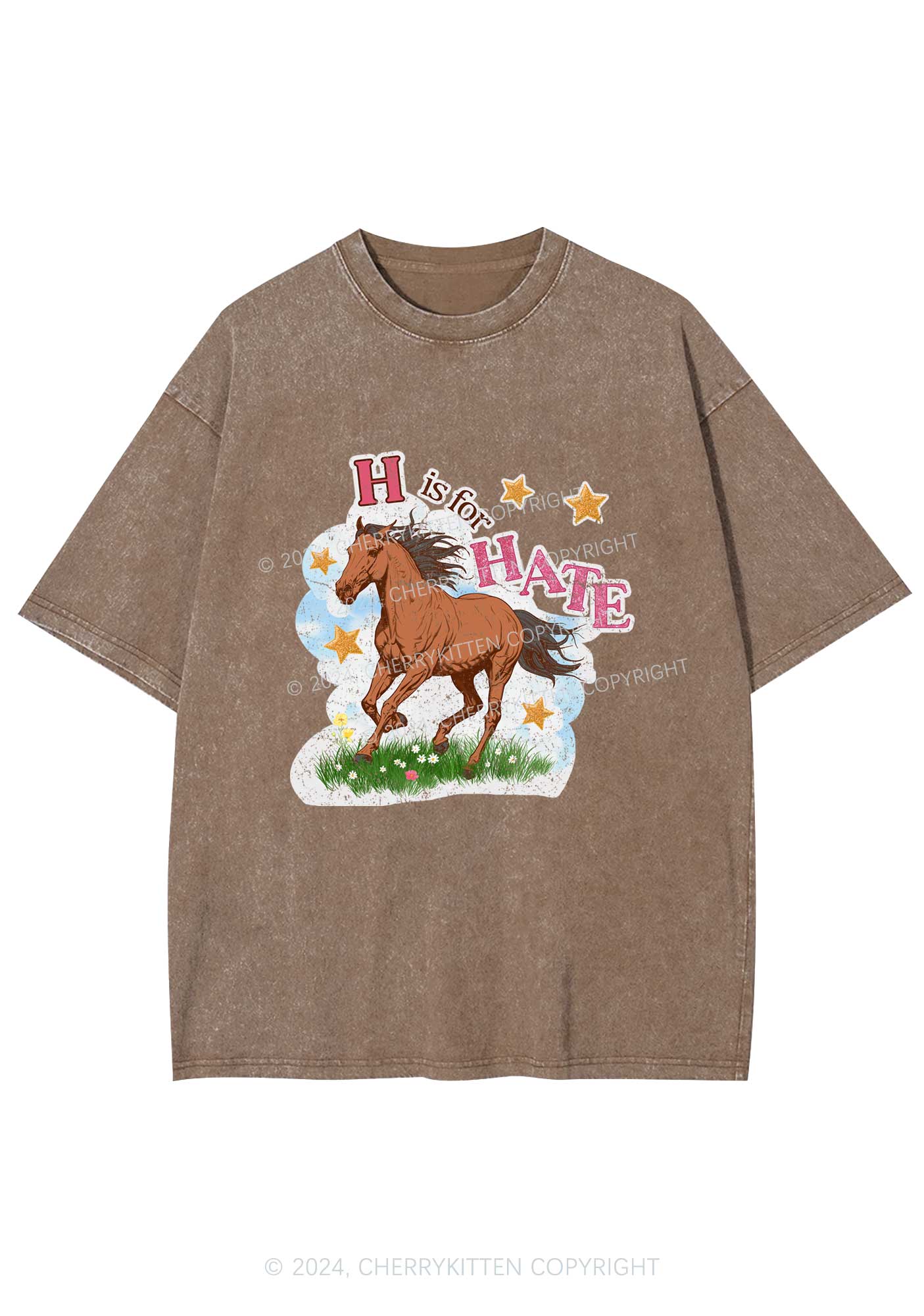 H Is For Hate Y2K Washed Tee Cherrykitten