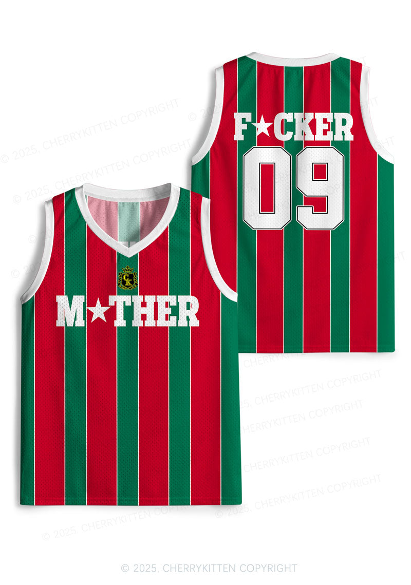 Custom Striped Mother Fxxker Y2K Sport Jersey Tank Cherrykitten