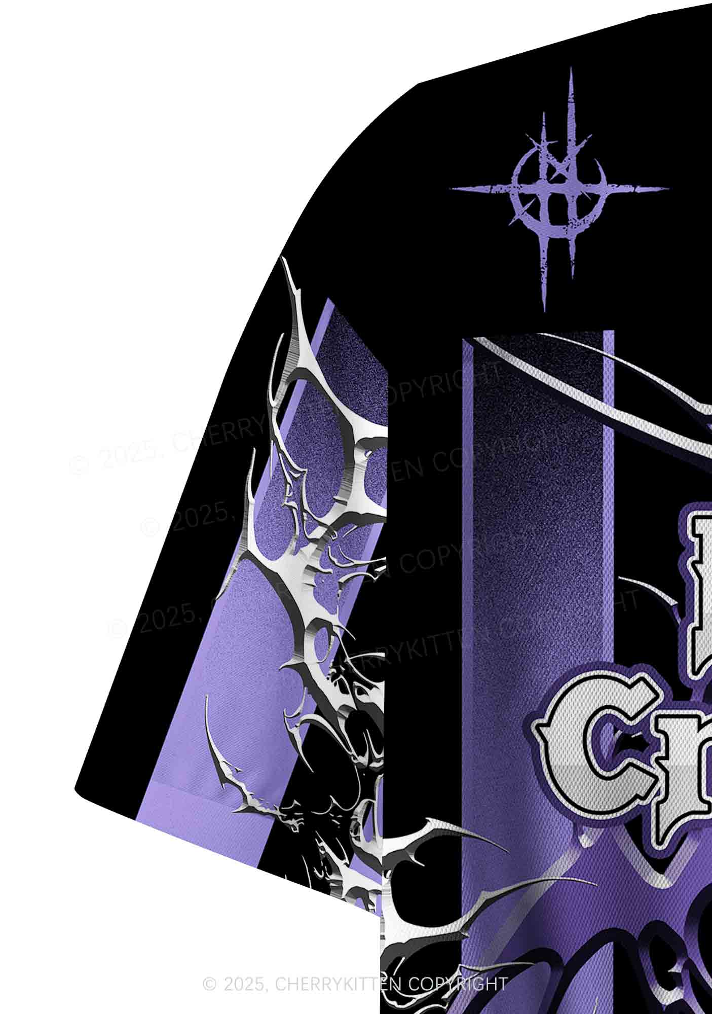 Custom Halloween Night Creature Y2K Crop Sport Jersey Shirts Cherrykitten