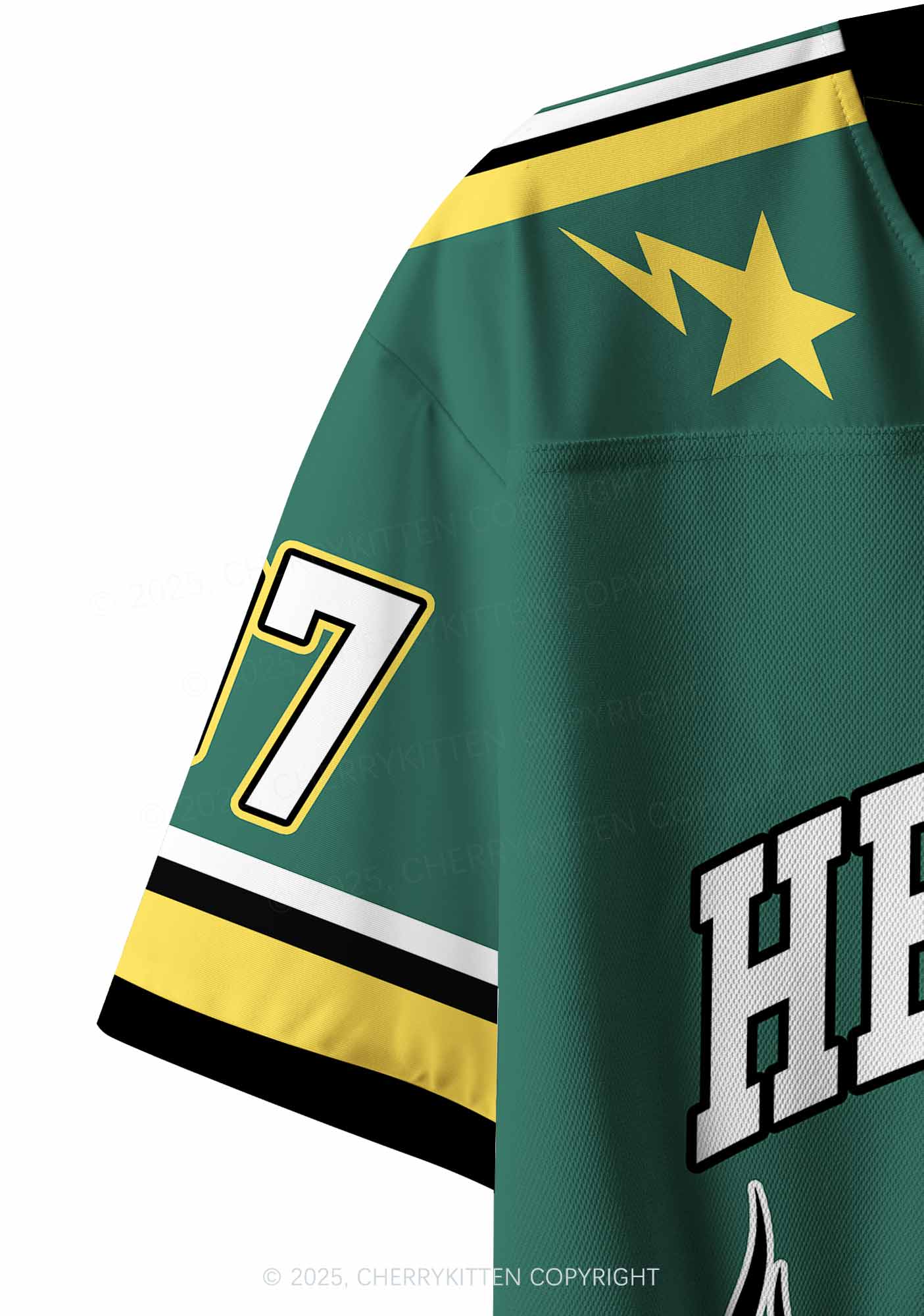 Custom Green He Him Hole Pride Y2K Crop Sport Jersey Shirts Cherrykitten