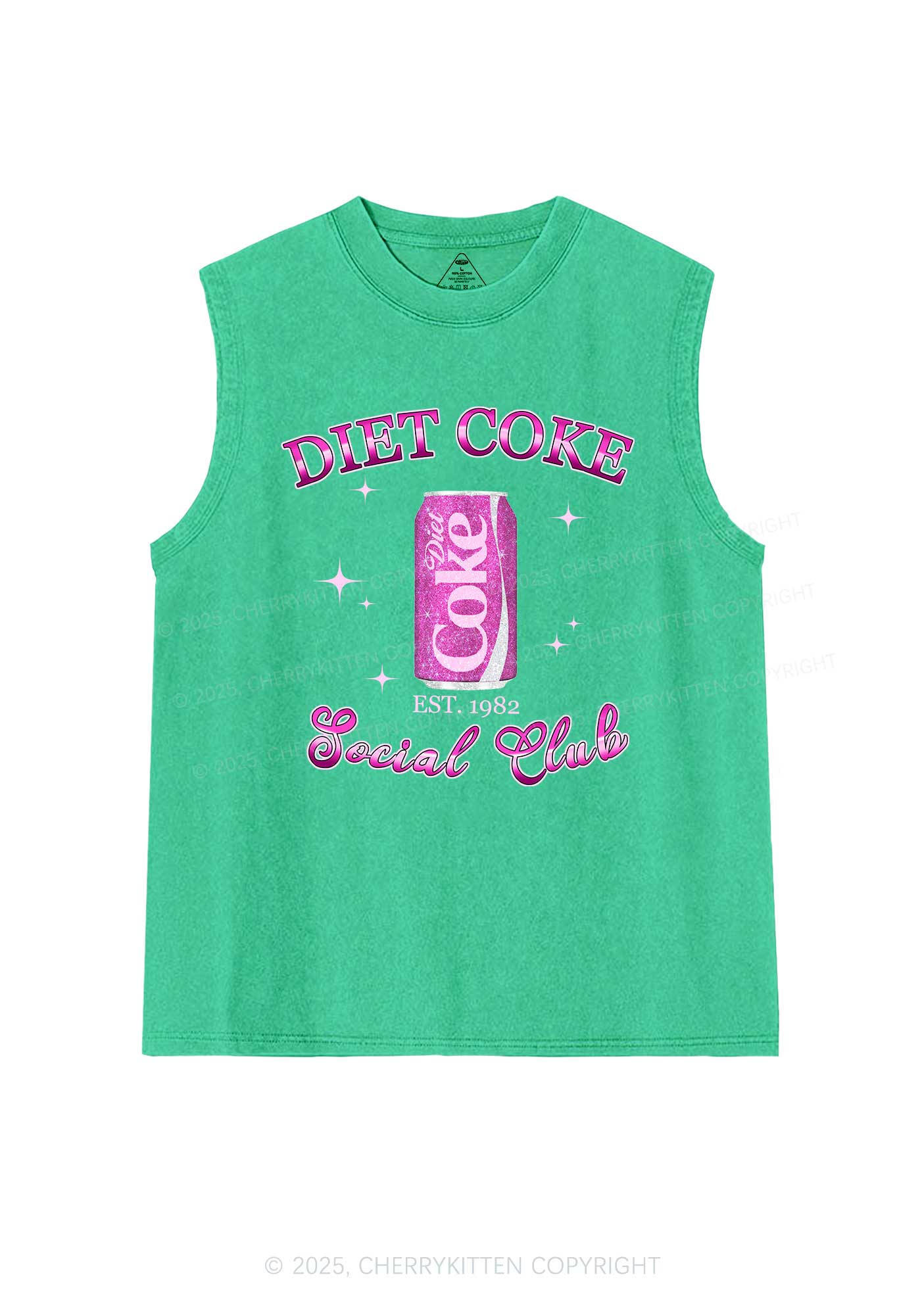 Diet Coke Social Club Y2K Washed Muscle Tank Cherrykitten