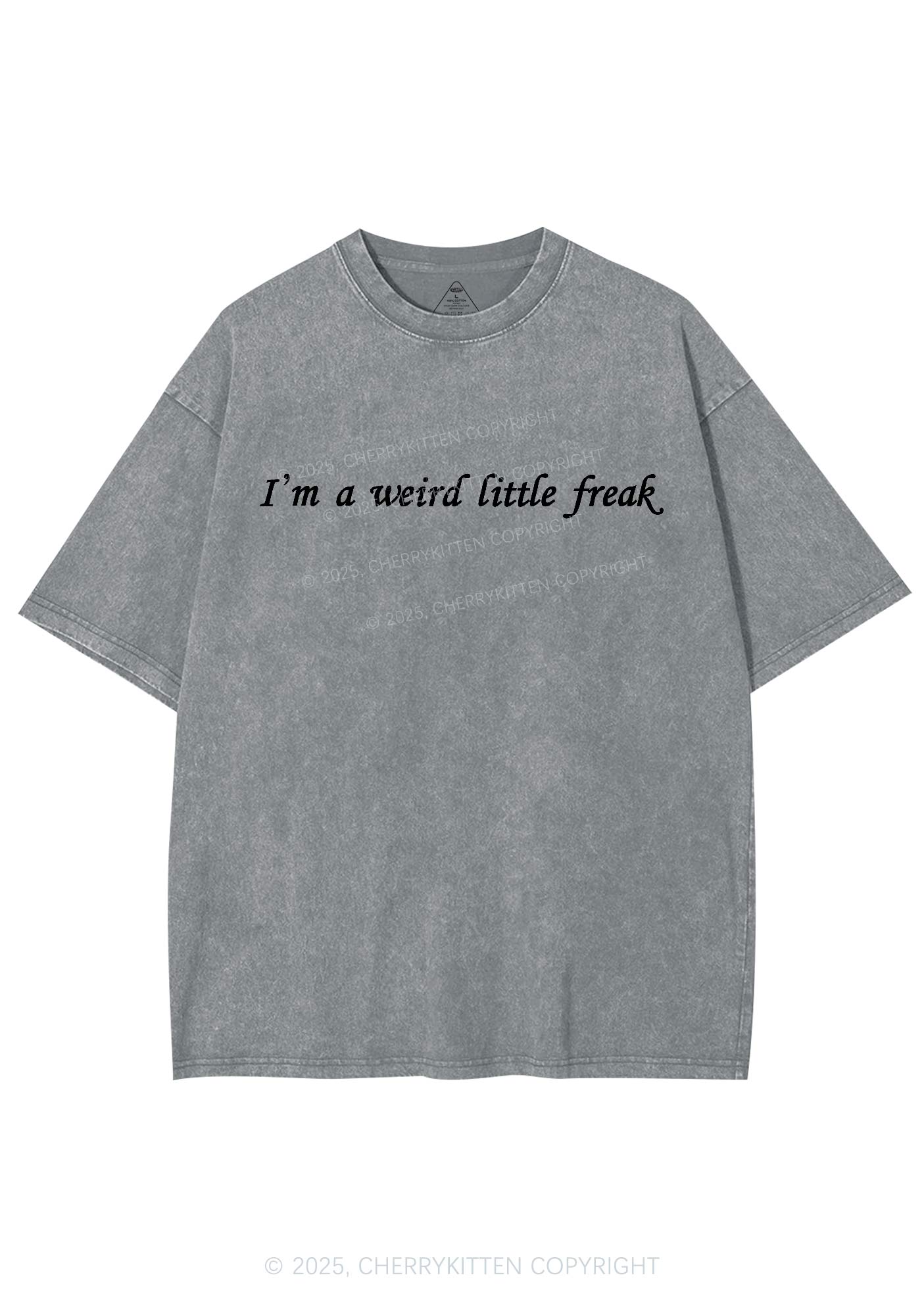 Weird Little Freak Y2K Shirts Washed Tee Cherrykitten