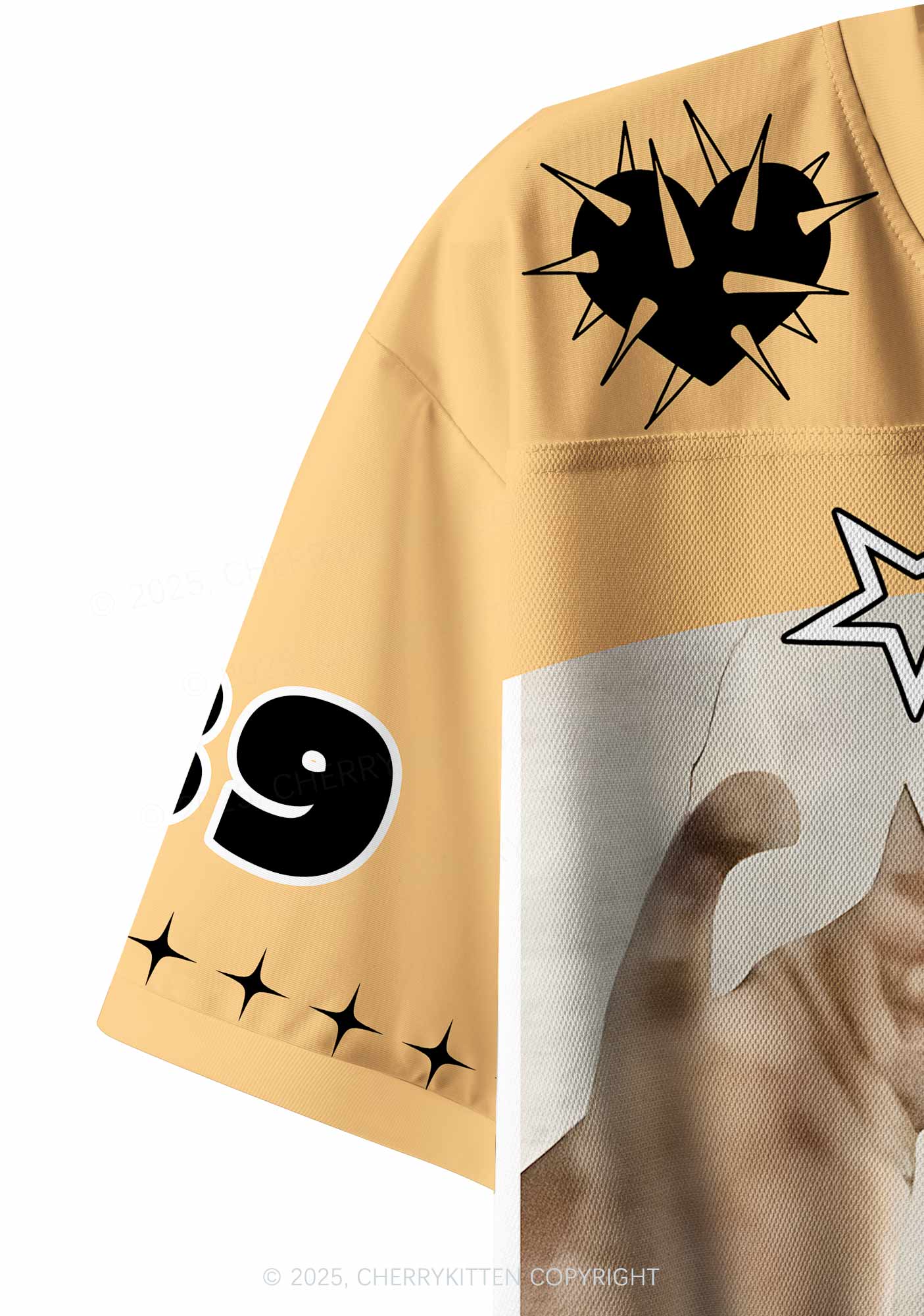 Custom God Give Cat Y2K Crop Sport Jersey Shirts Cherrykitten