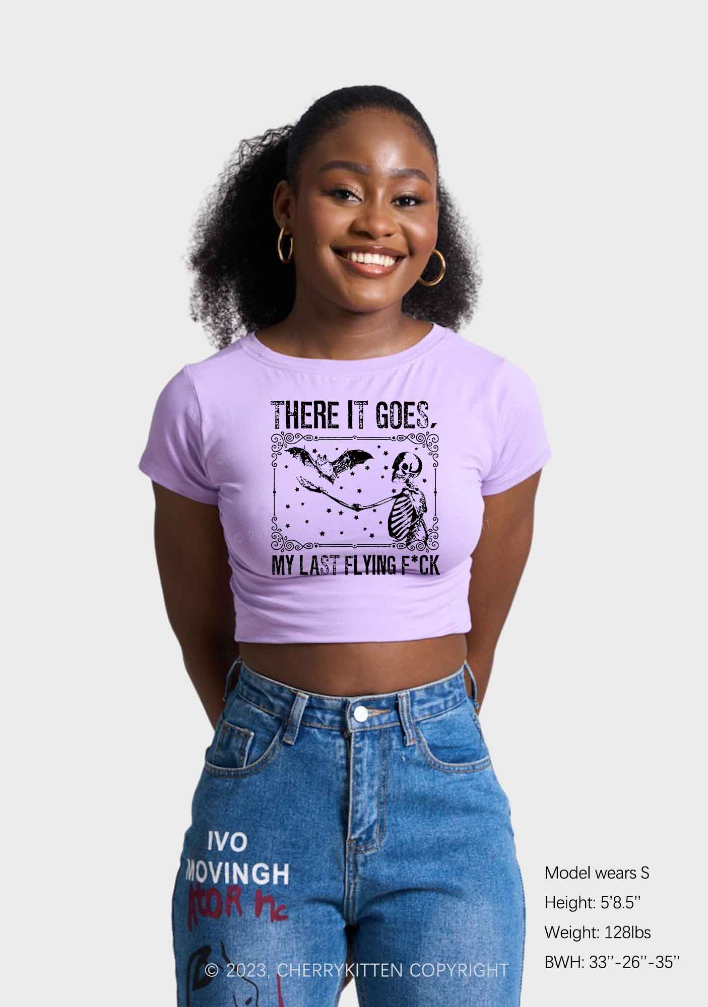 There It Goes Halloween Baby Tee Cherrykitten