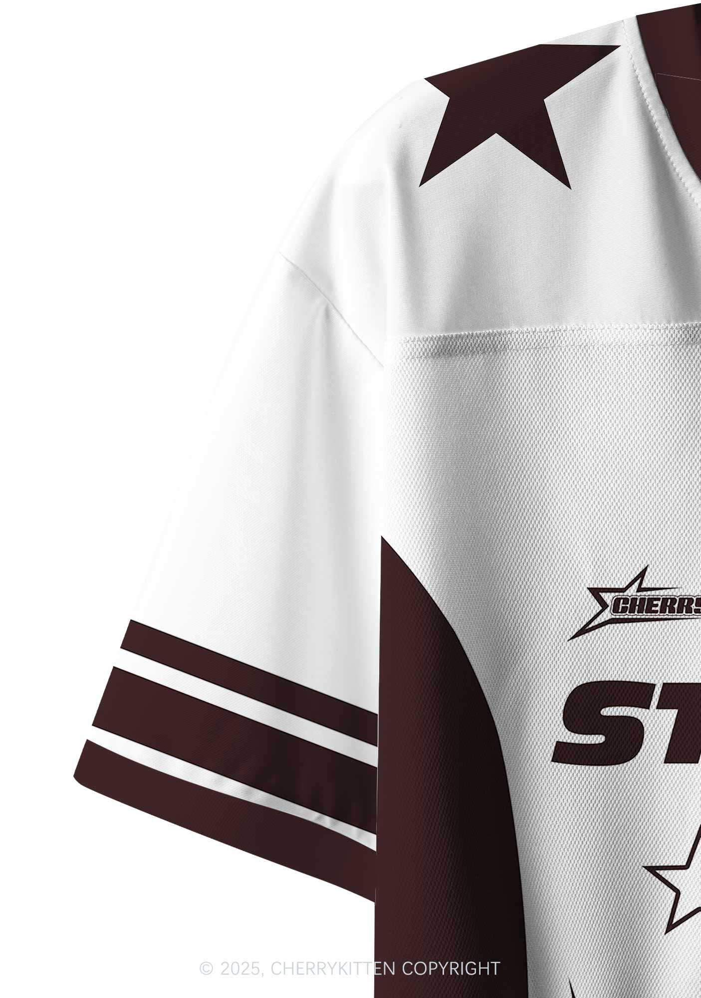 Custom Five Stars Girl Y2K Crop Sport Jersey Shirts Cherrykitten