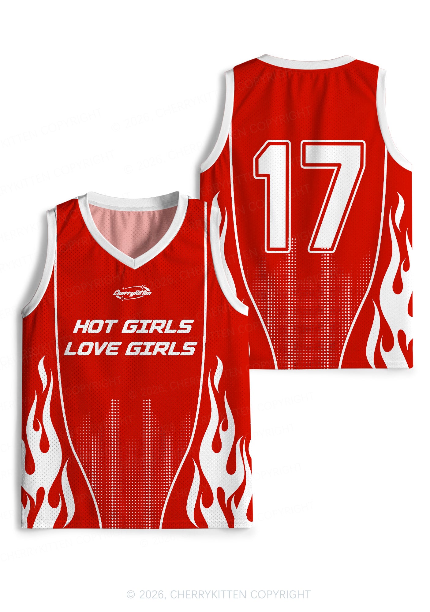 Hot Girls Love Girls Pride Y2K Sport Jersey Tank Cherrykitten