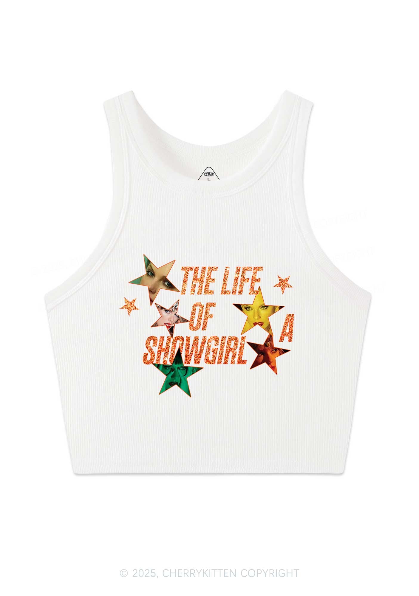 Star TS Photo Y2K Crop Tank Top Cherrykitten