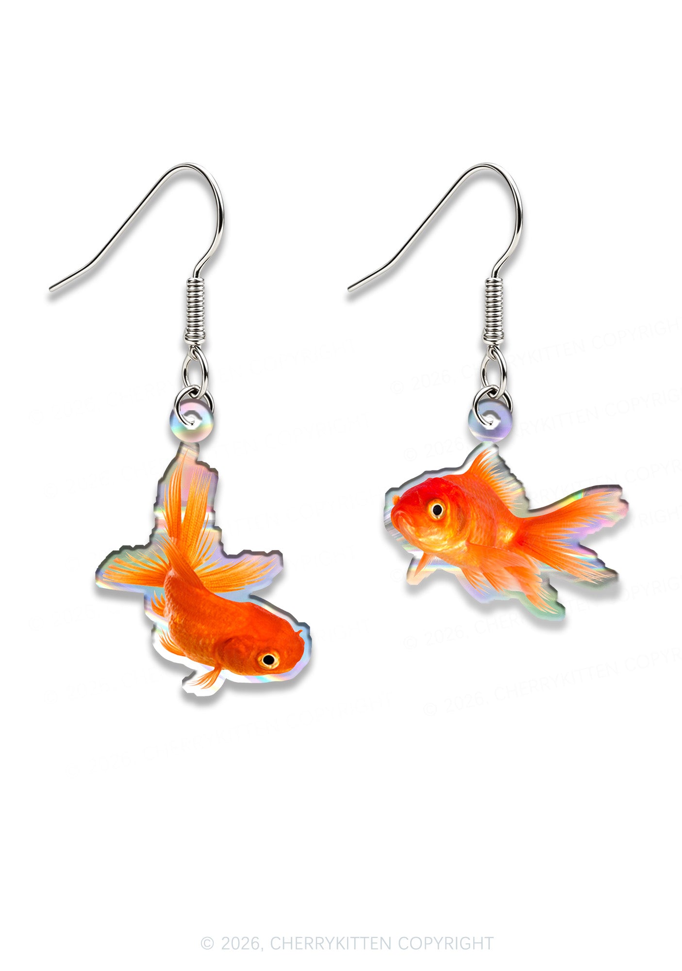 Goldfish Y2K Acrylic Earrings Cherrykitten