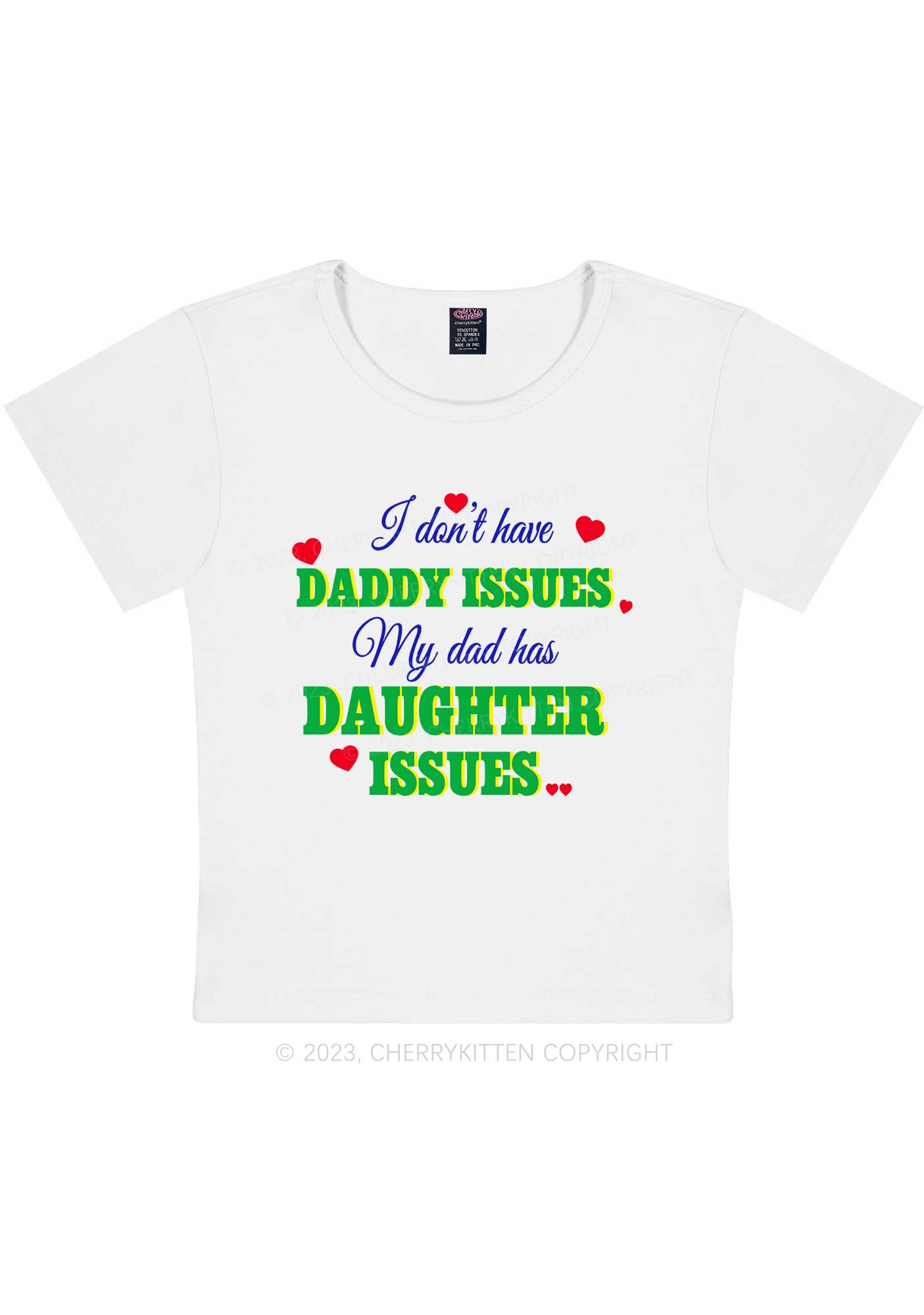 Curvy Daddy Issues Y2K Baby Tee Cherrykitten