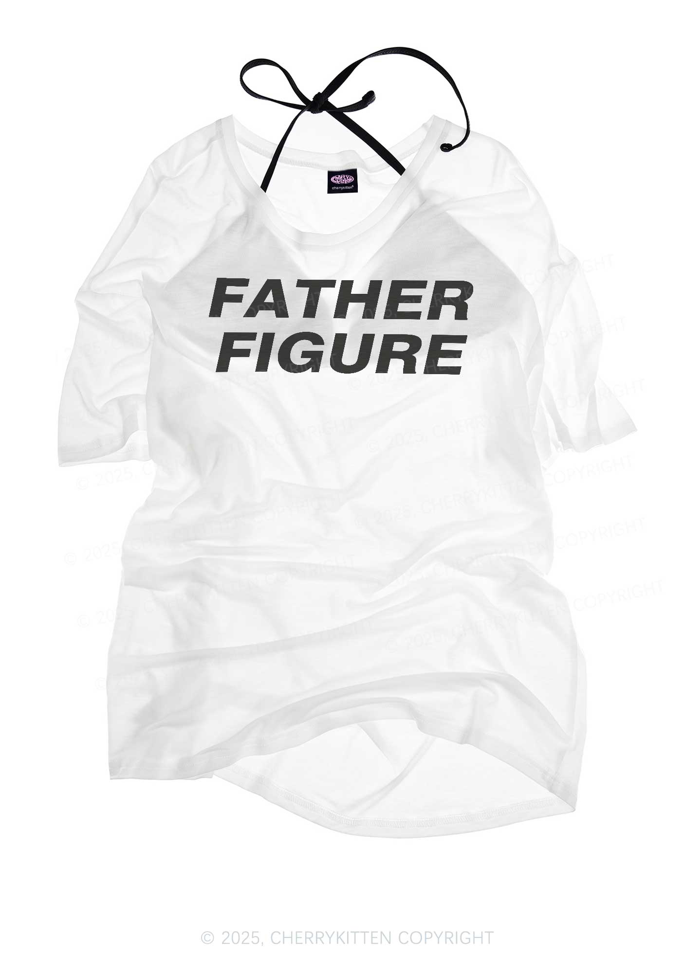 Father Figure Y2K Sheer Boyfriend Tee Cherrykitten