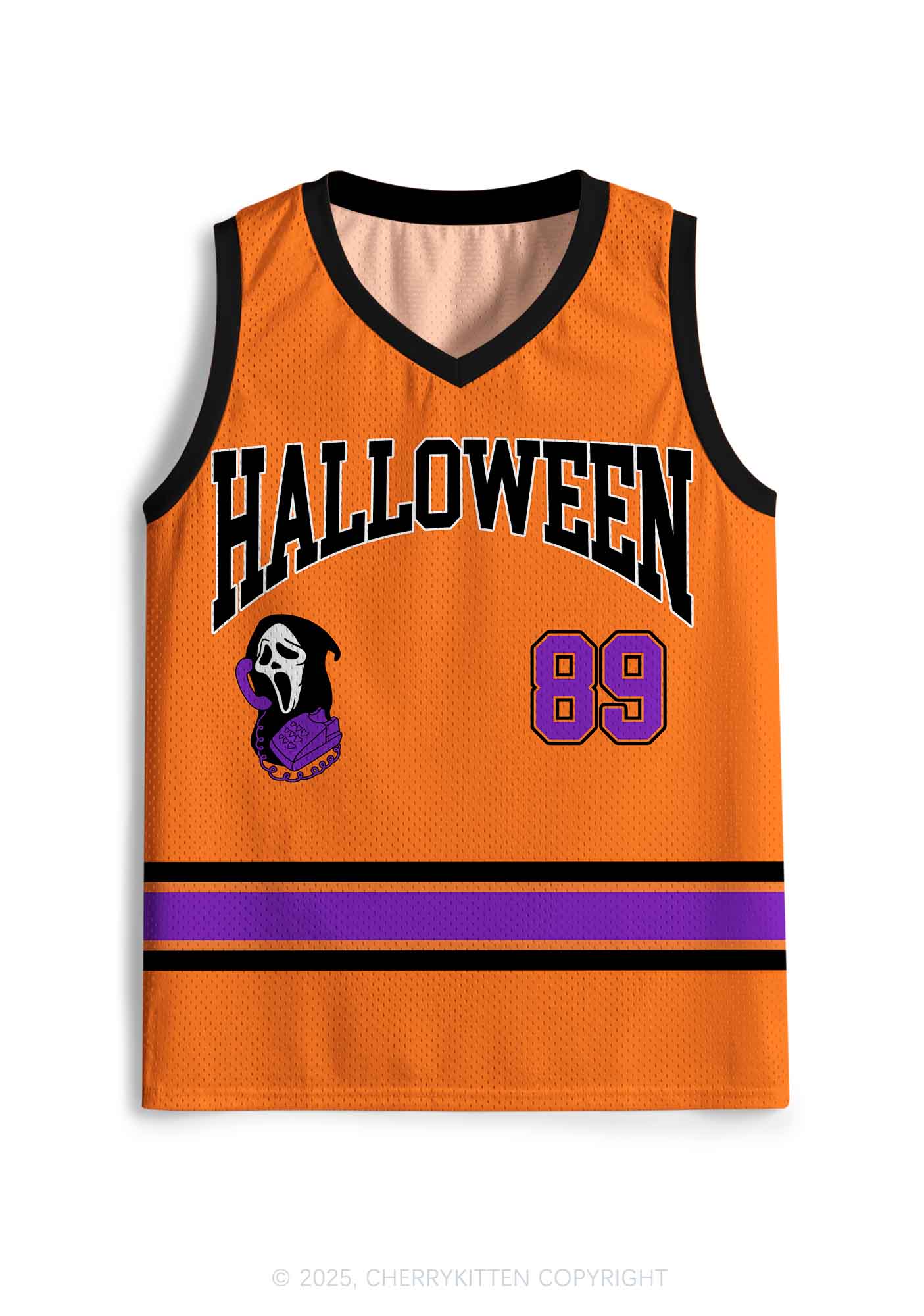 Halloween Custom Horror Hang Up Y2K Sport Jersey Tank Cherrykitten