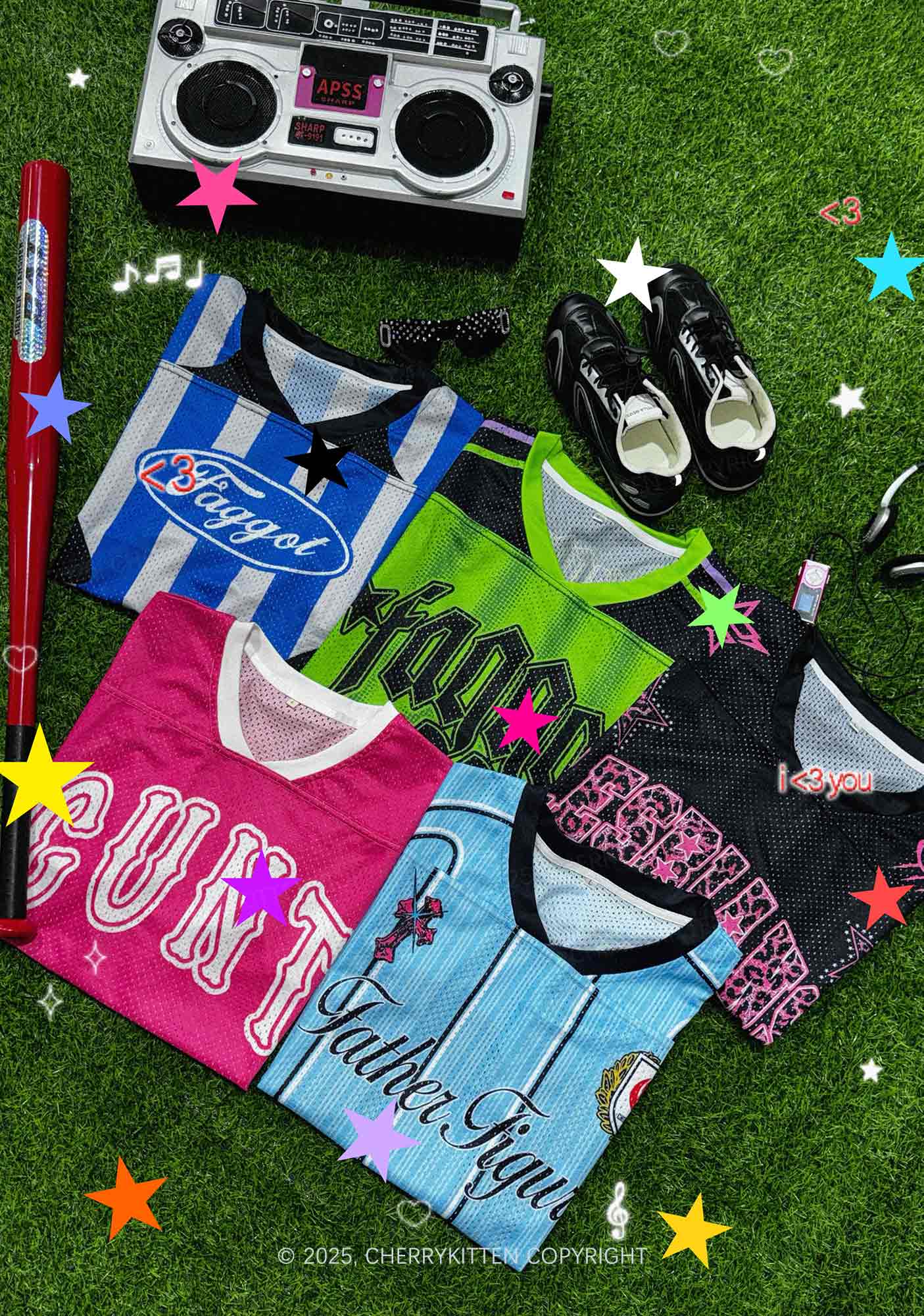 Custom Star Alpha Male Y2K Sport Jersey Shirts Cherrykitten